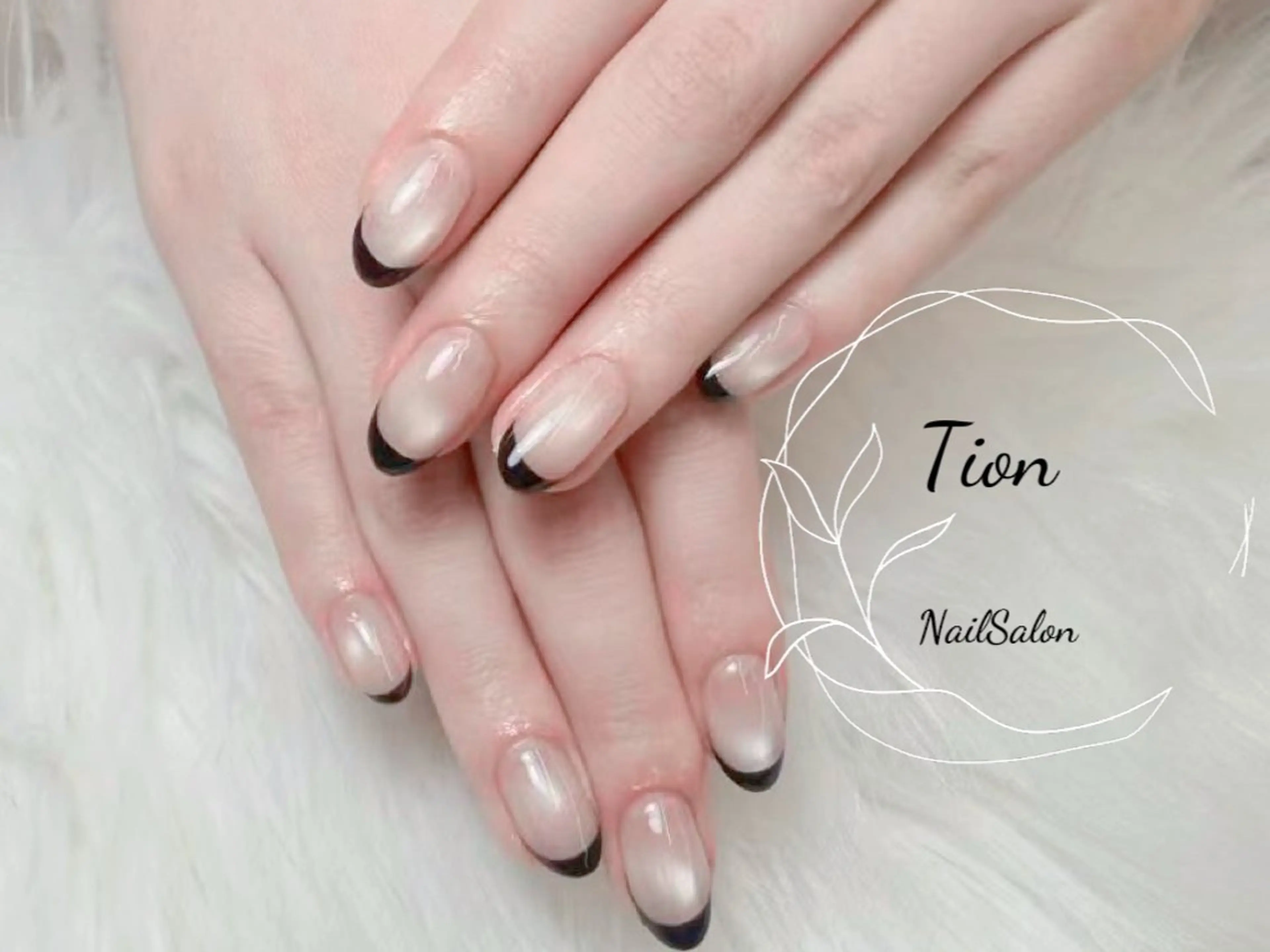 ネイル チークネイル 長さ出し フットネイル フレンチネイル ジェルネイル Nailsalon Tion武蔵小杉店のネイルデザイン