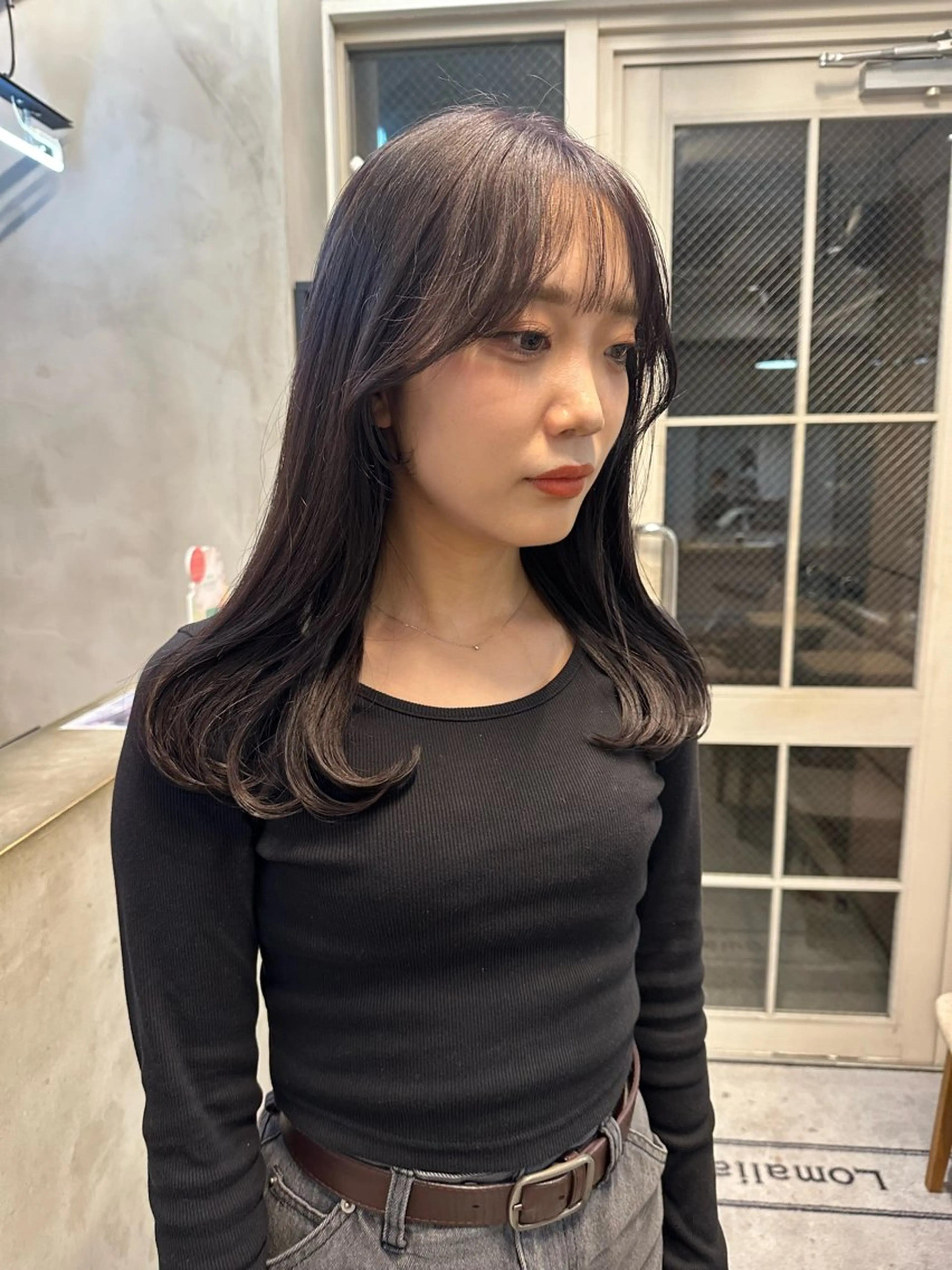 セミロング カラー ブリーチ ハイトーンカラー ブリーチなしカラー ボブ カット ヘアカラー トリートメント REINA☁️透明感 カラー/ぷつっと♡のヘアスタイル