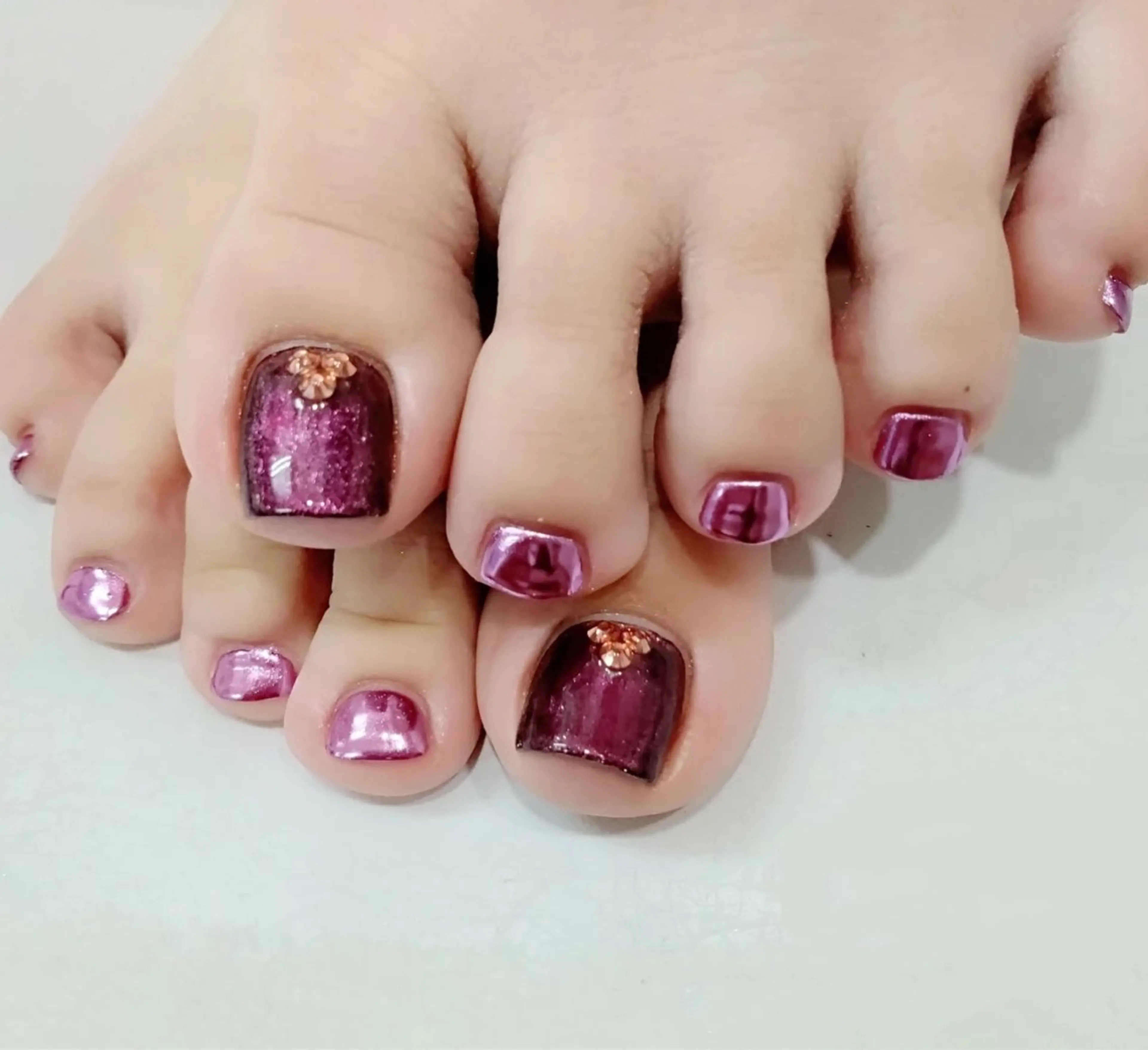 ネイル フットネイル 🍒✨萌 萌✨🍒のネイルデザイン