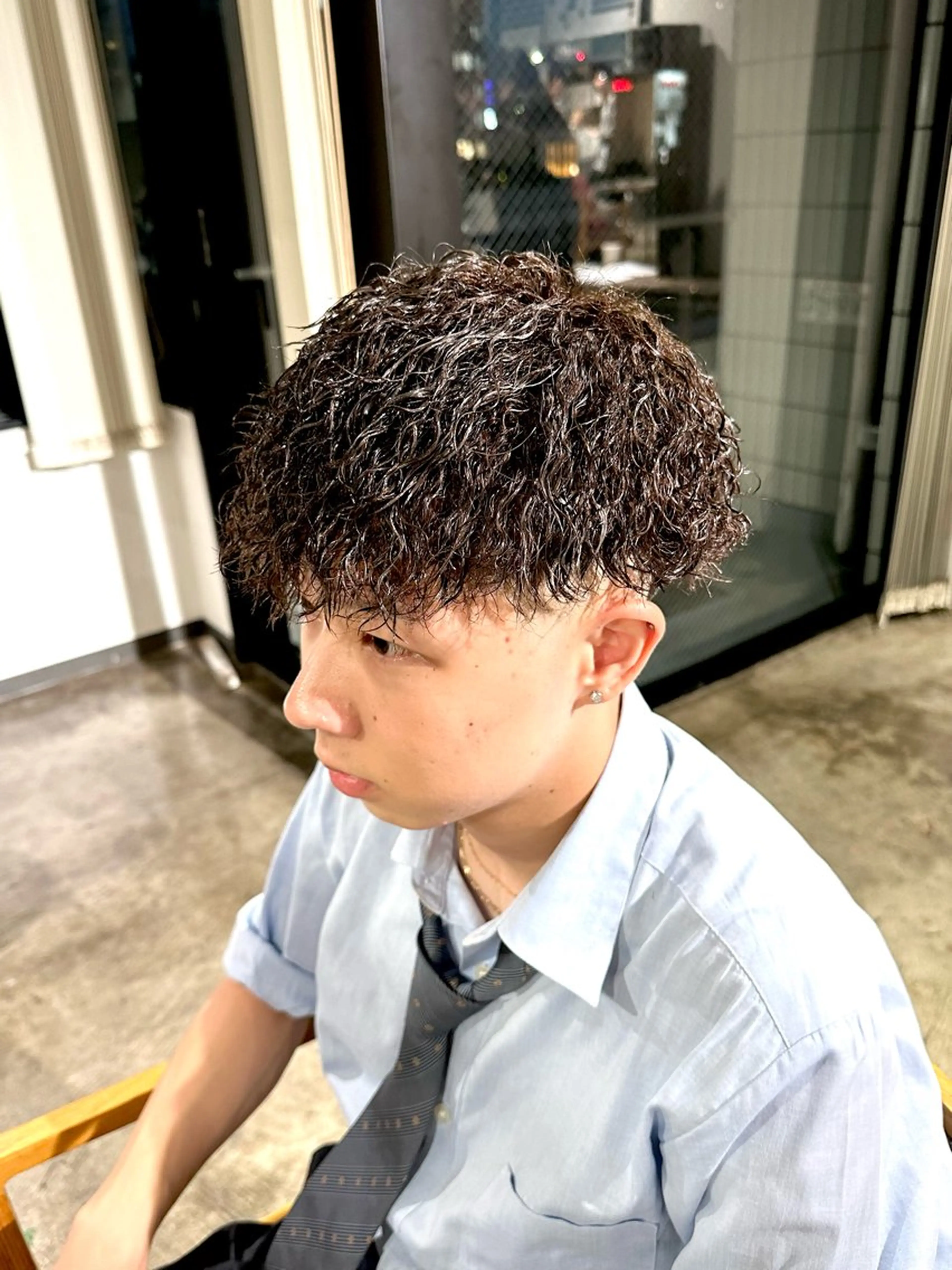 パーマ メンズ メンズパーマ ツイストスパイラルパーマ スパイラルパーマ カット パーマ トリートメント 骨格補正施術/メンズ 専門美容師/YUYAのヘアスタイル