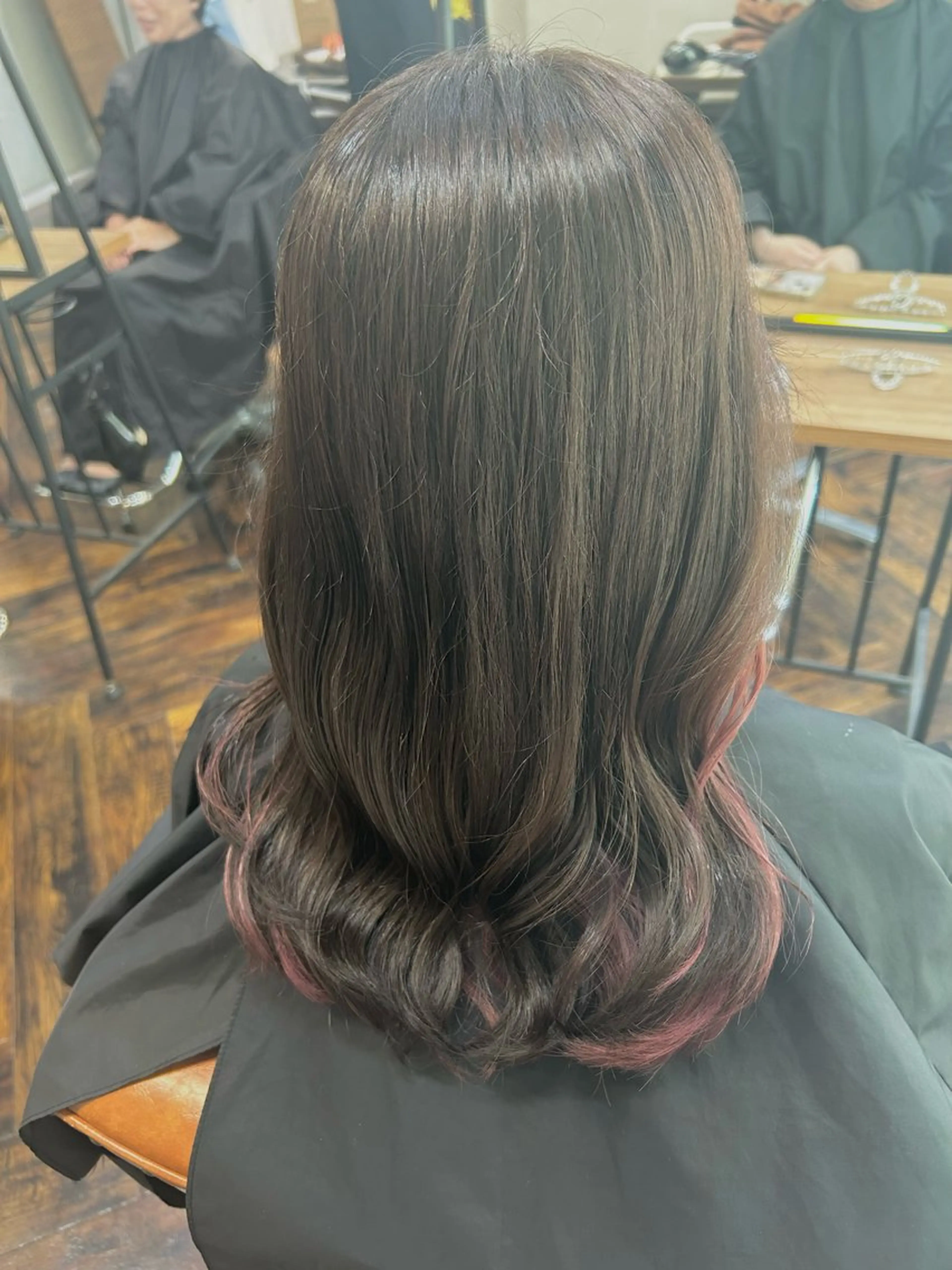 ミディアム カラー ブリーチ ブラウンカラー チョコレートブラウン 透明感カラー ブリーチなしカラー ハイトーン透明感/レ イヤー/ririkaのヘアスタイル