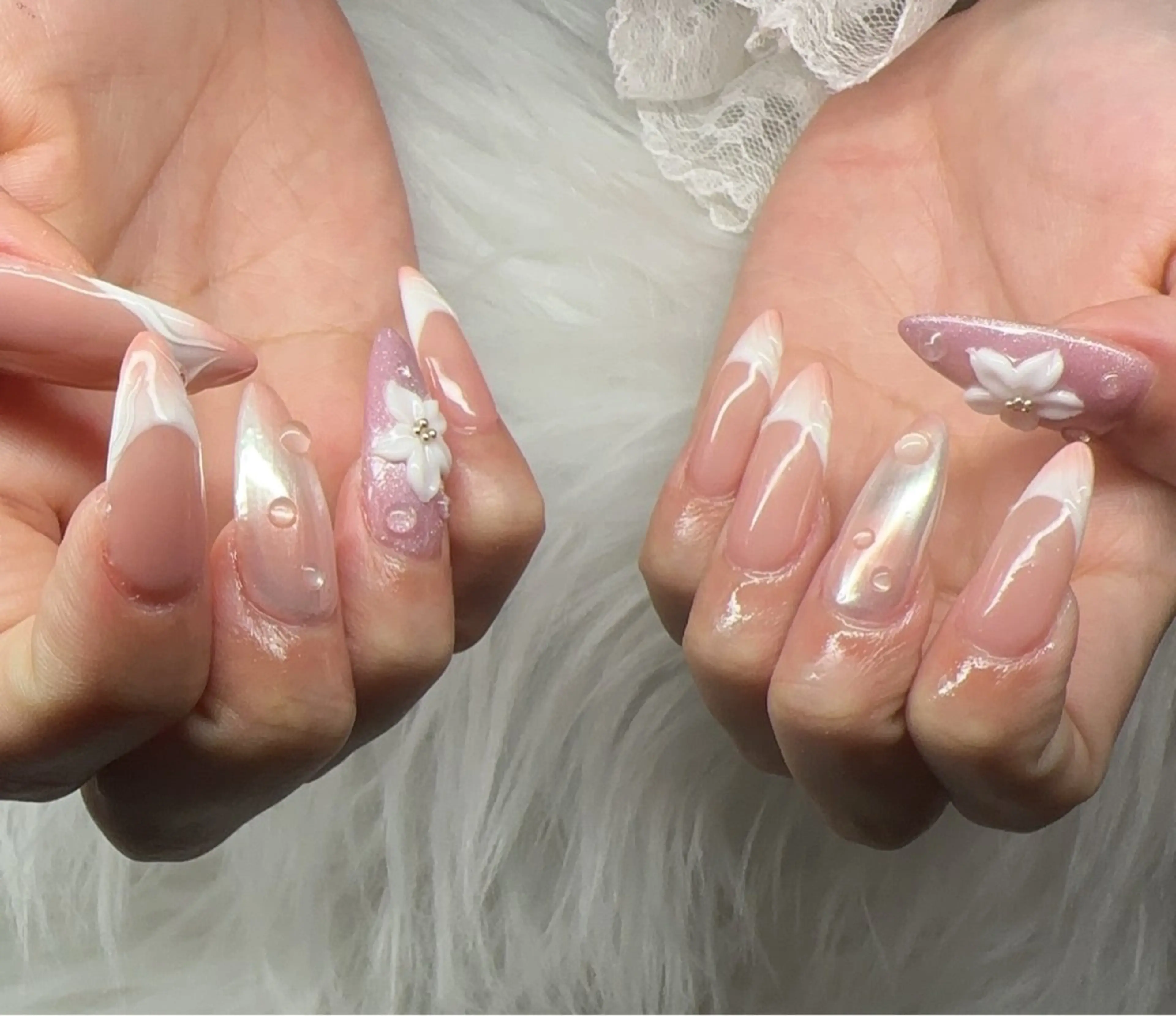 ネイル フラワーネイル ハンドネイル nail salon OnRのネイルデザイン
