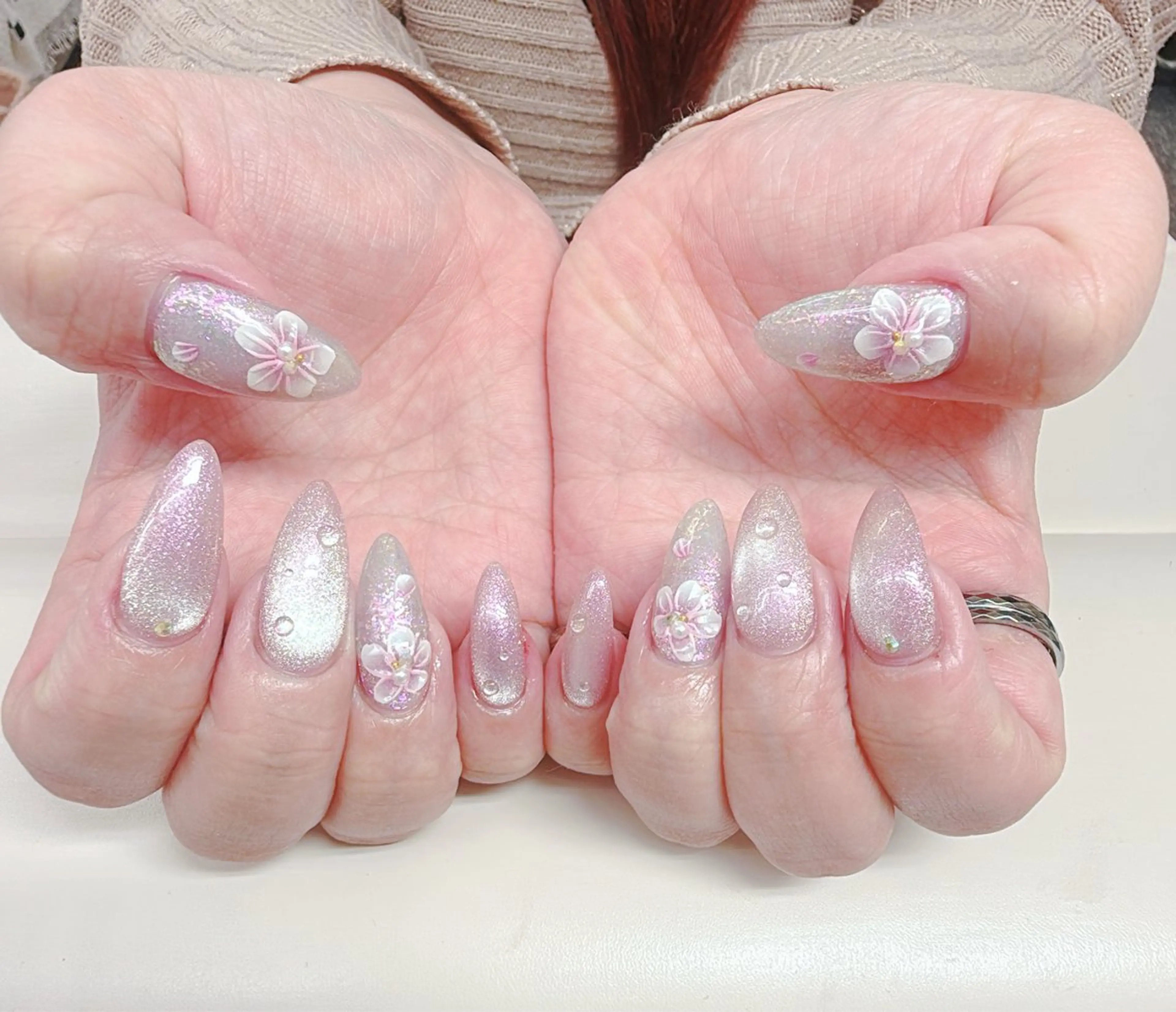 ネイル ハンドネイル ハンドケア 胡蝶蘭レディースサロ ンNailMOKAのネイルデザイン