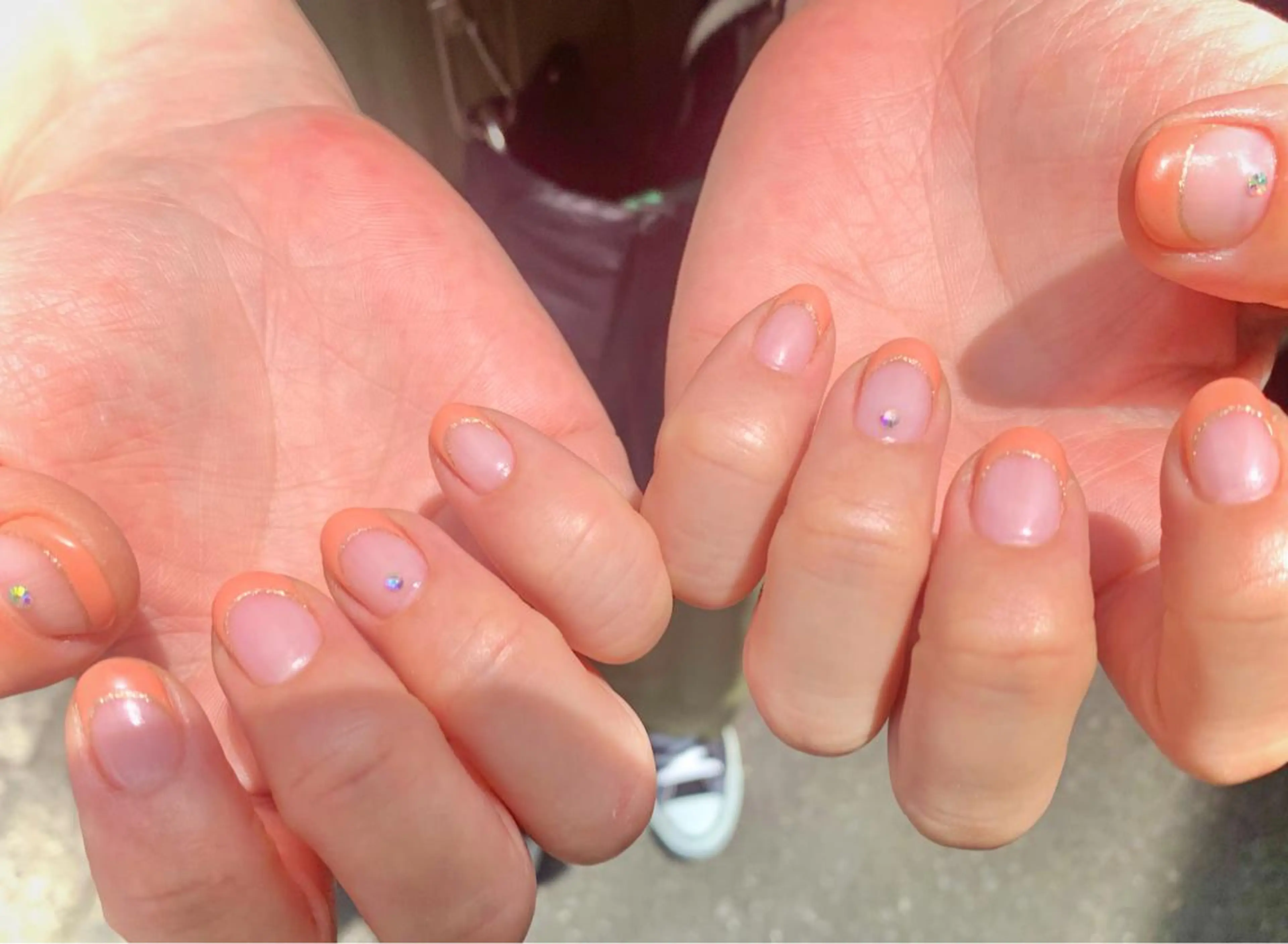 ネイル ラメ(グリッター) ストーンネイル ハンドネイル Nail Salon　Ｋのネイルデザイン