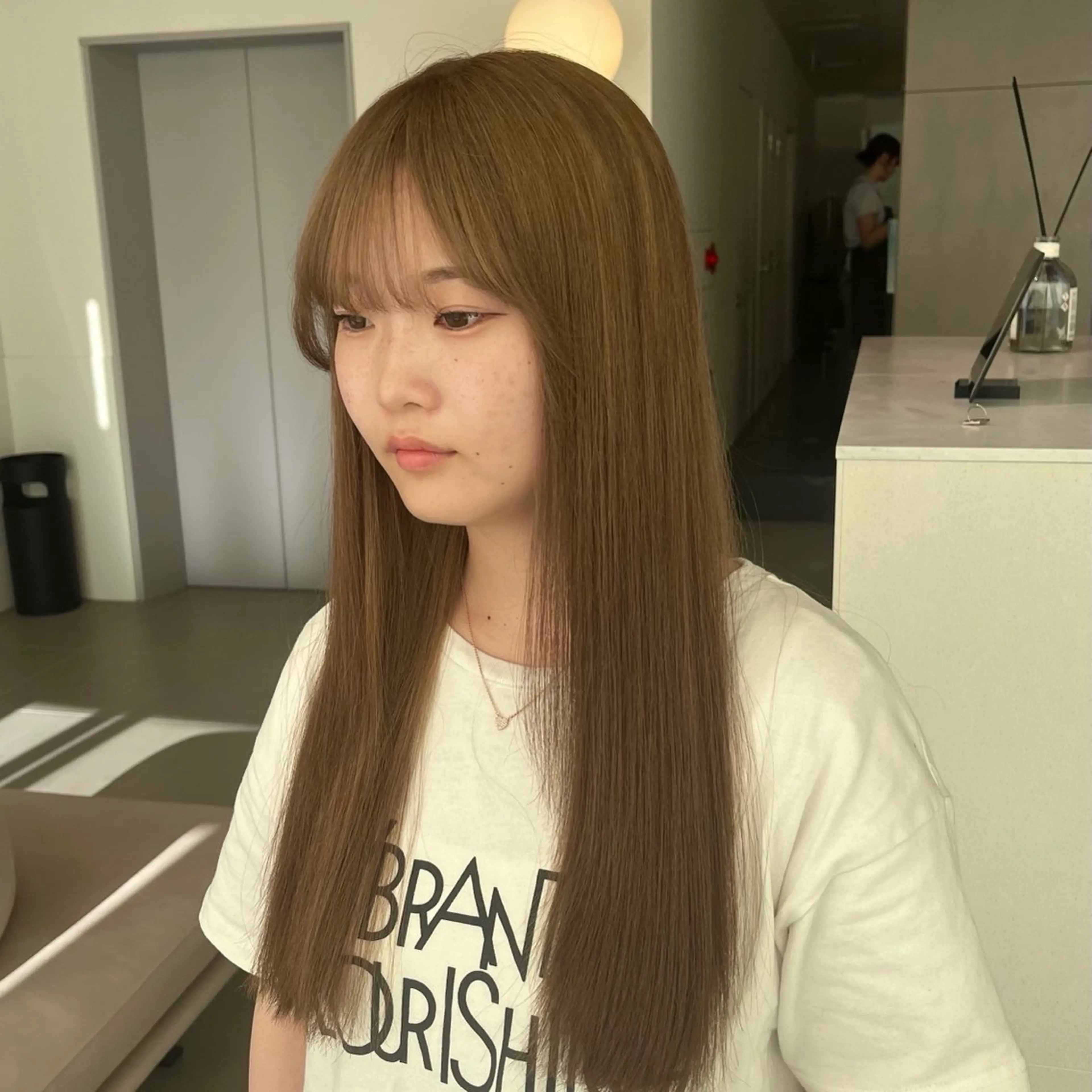 ロング カラー ベージュカラー ブリーチ 透明感カラー ダブルカラー カット ヘアカラー トリートメント 髪質改善/ボブ 🌻Mutsumiのヘアスタイル