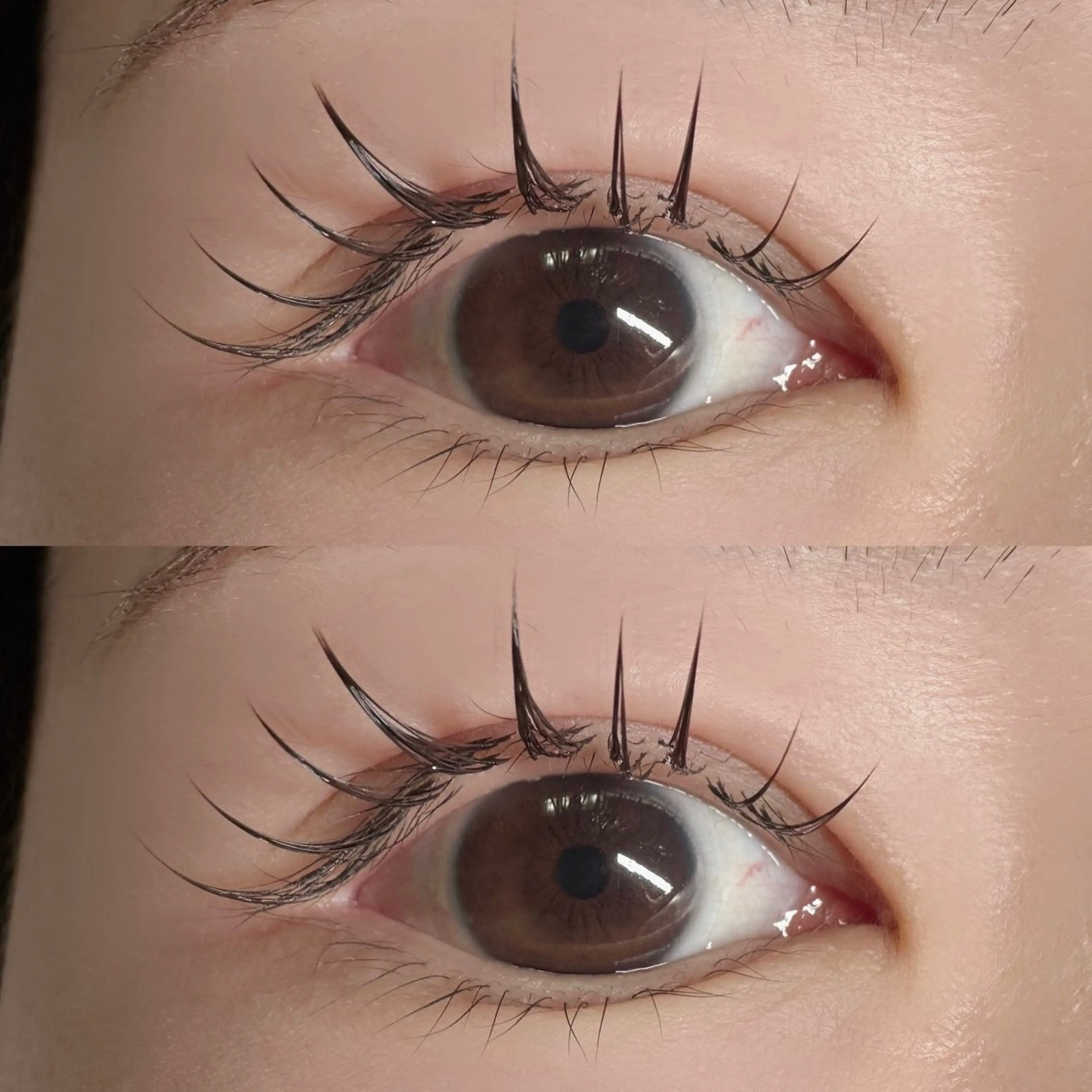 マツエク・マツパ 束感まつ毛 カラーマツエク 似合わせ ワンホン 束感まつ毛 西本町のマツエク・マツパデザイン