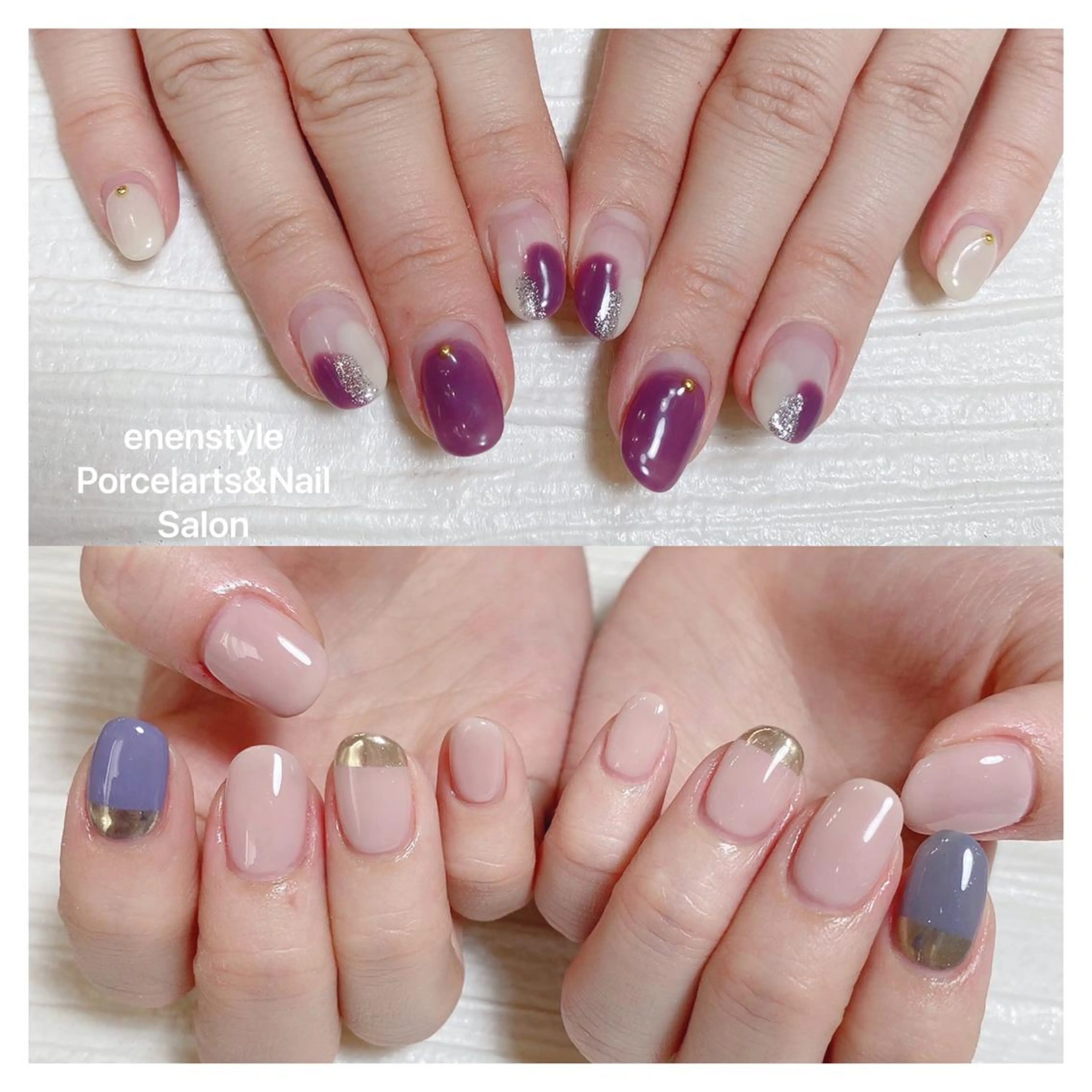 ミディアム ネイル ハンドネイル 👑enen style👑のネイルデザイン