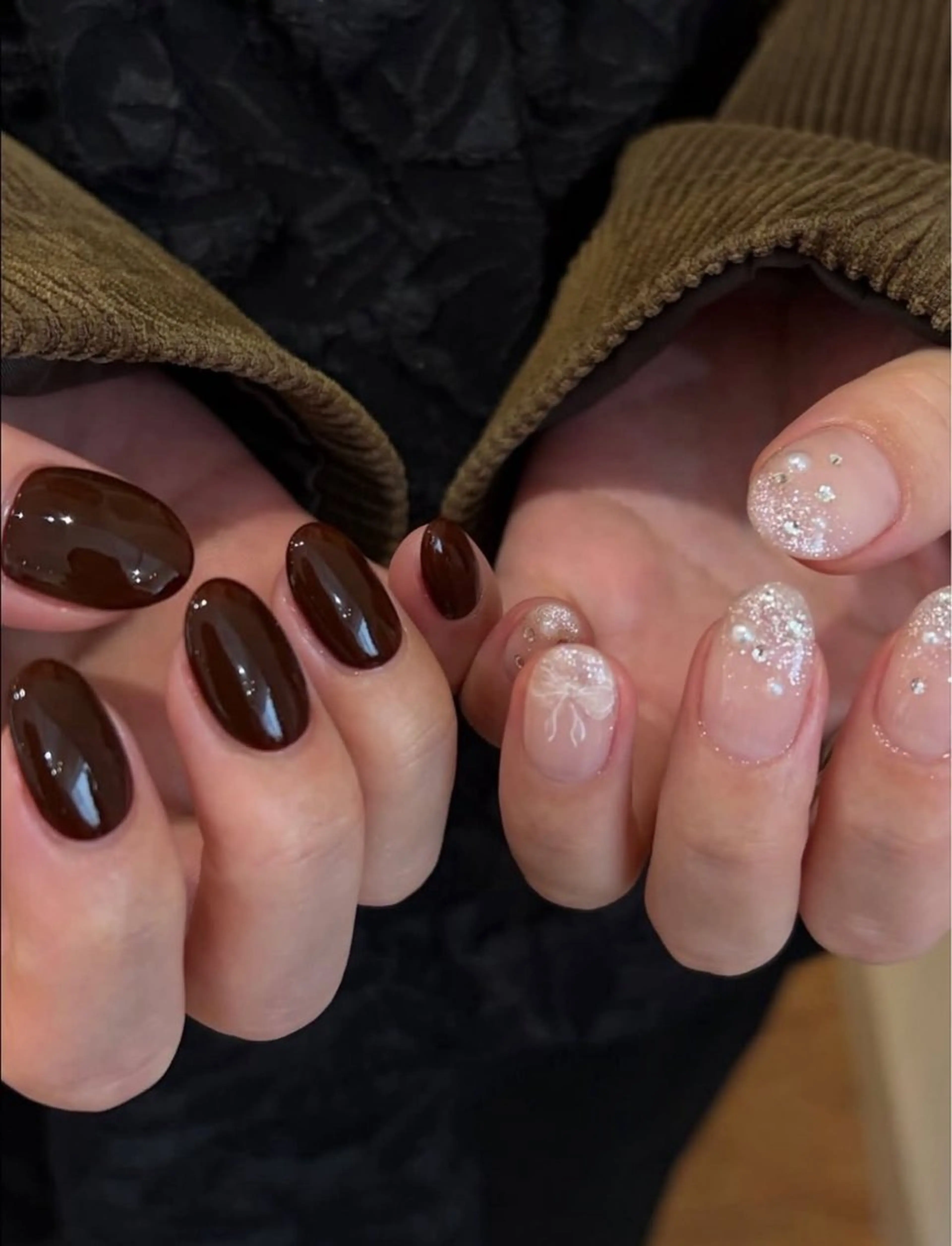 ネイル キラキラネイル シンプルネイル Miu 川越東口ネイルサロンのネイルデザイン