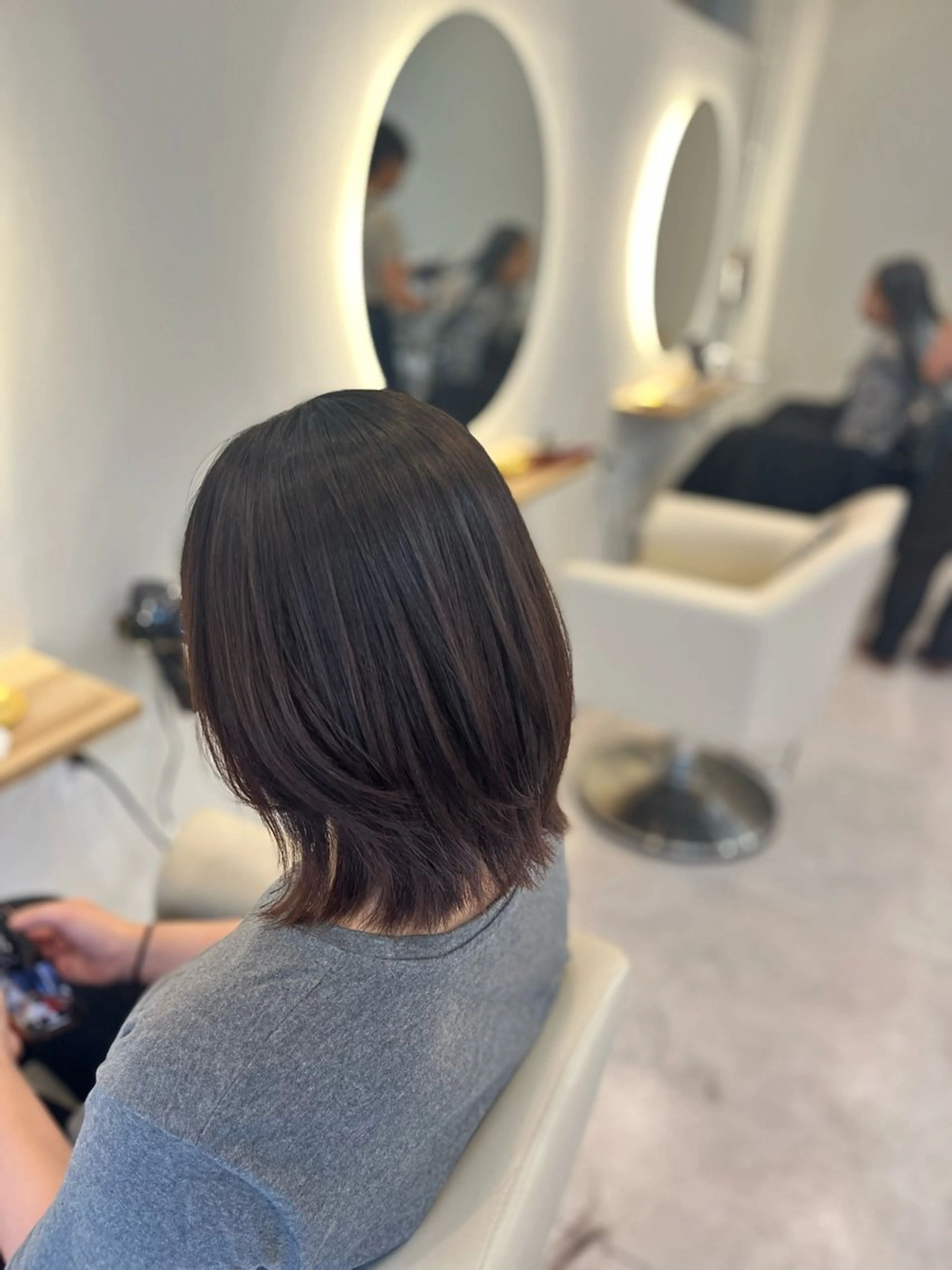 ショート ボブレイヤー ボブ 髪質改善 レイヤーカット カット 縮毛矯正 トリートメント 髪質改善カラー/韓国 /井上 拓也のヘアスタイル