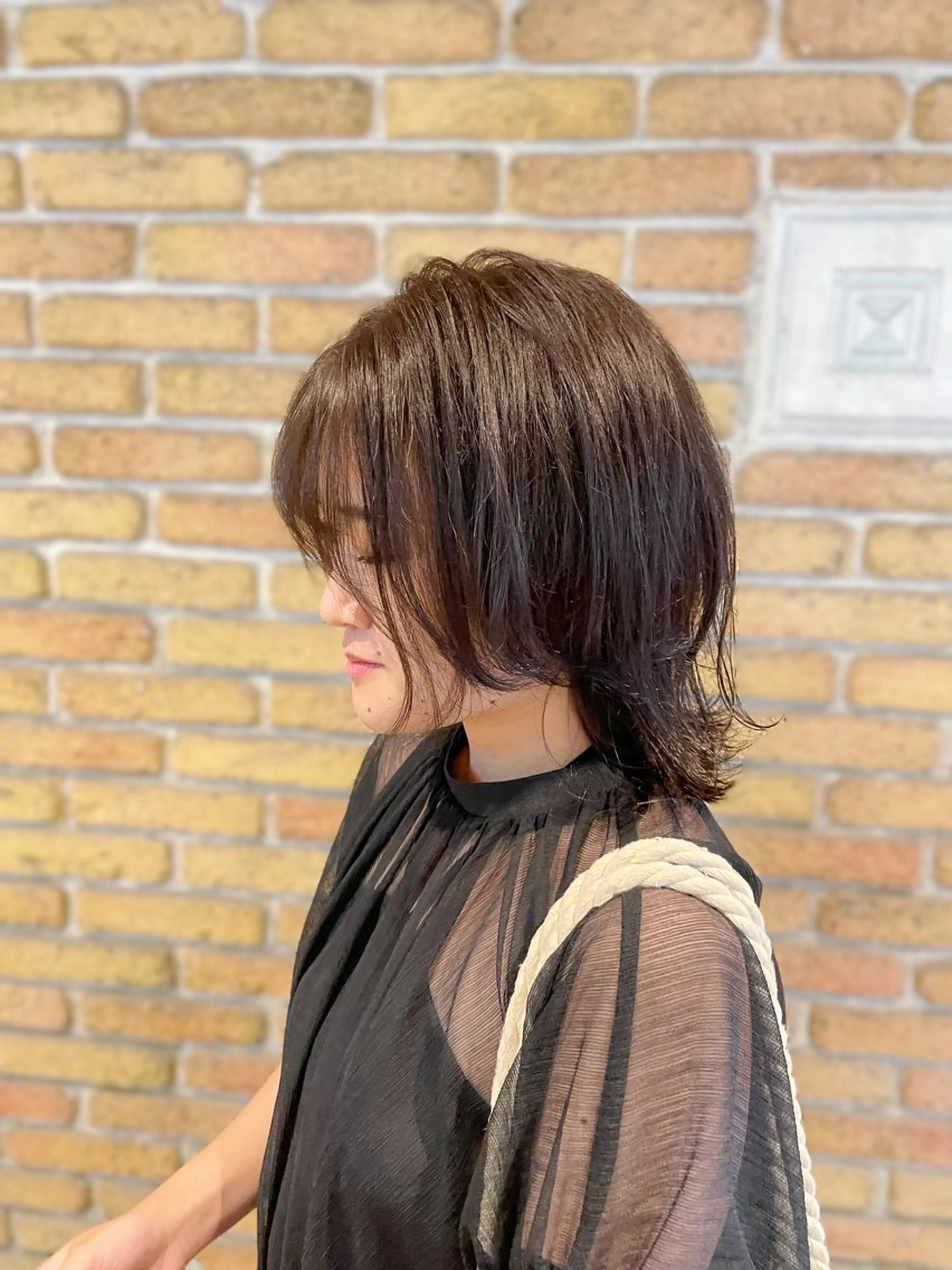 ミディアム カラー 川本 芹奈のヘアスタイル