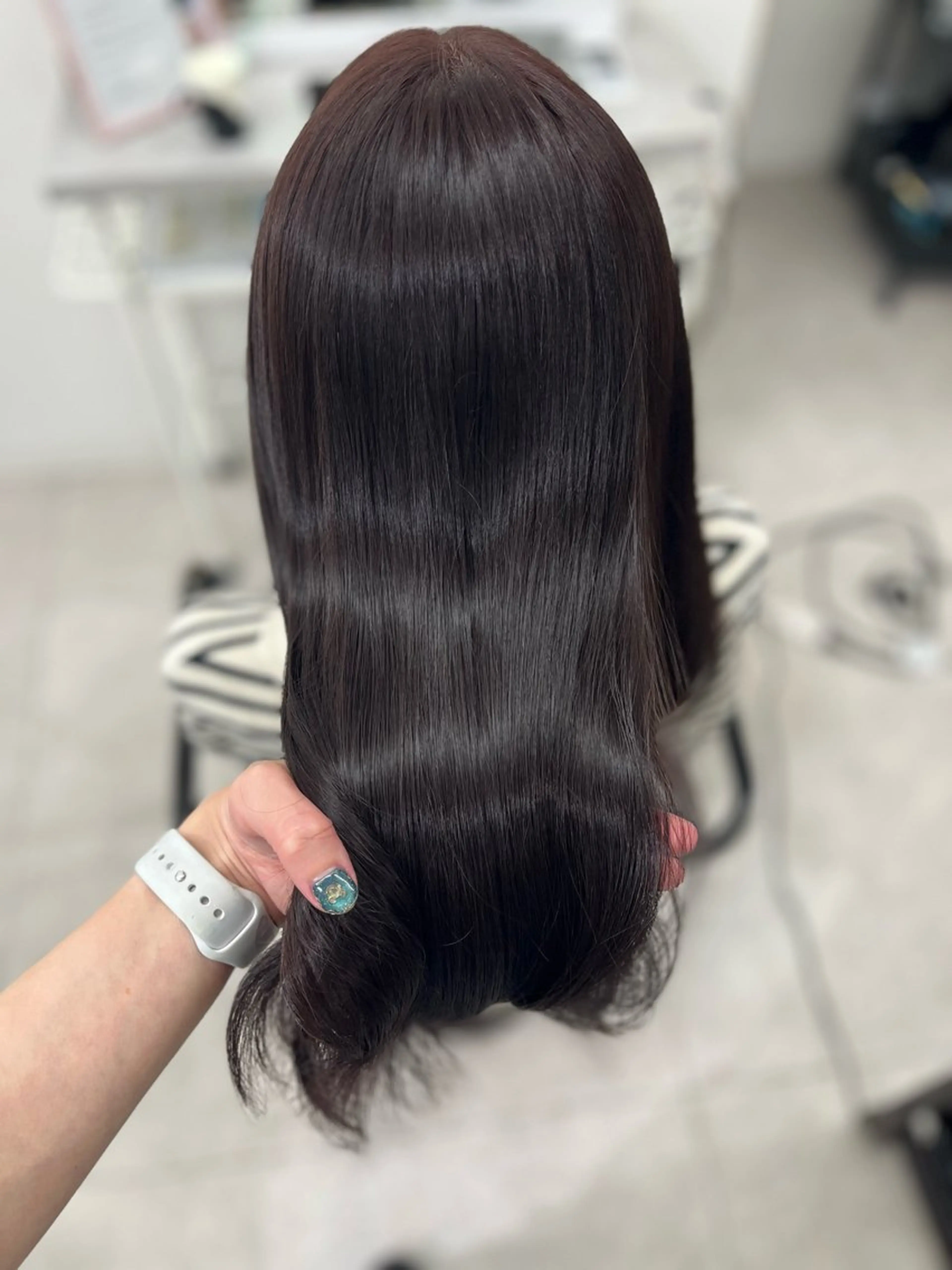 ロング カラー ブラウンカラー ピンクカラー ピンクブラウン カット ヘアカラー トリートメント 🫧ぷる艶カラー🫧 Yuubi🦩のヘアスタイル