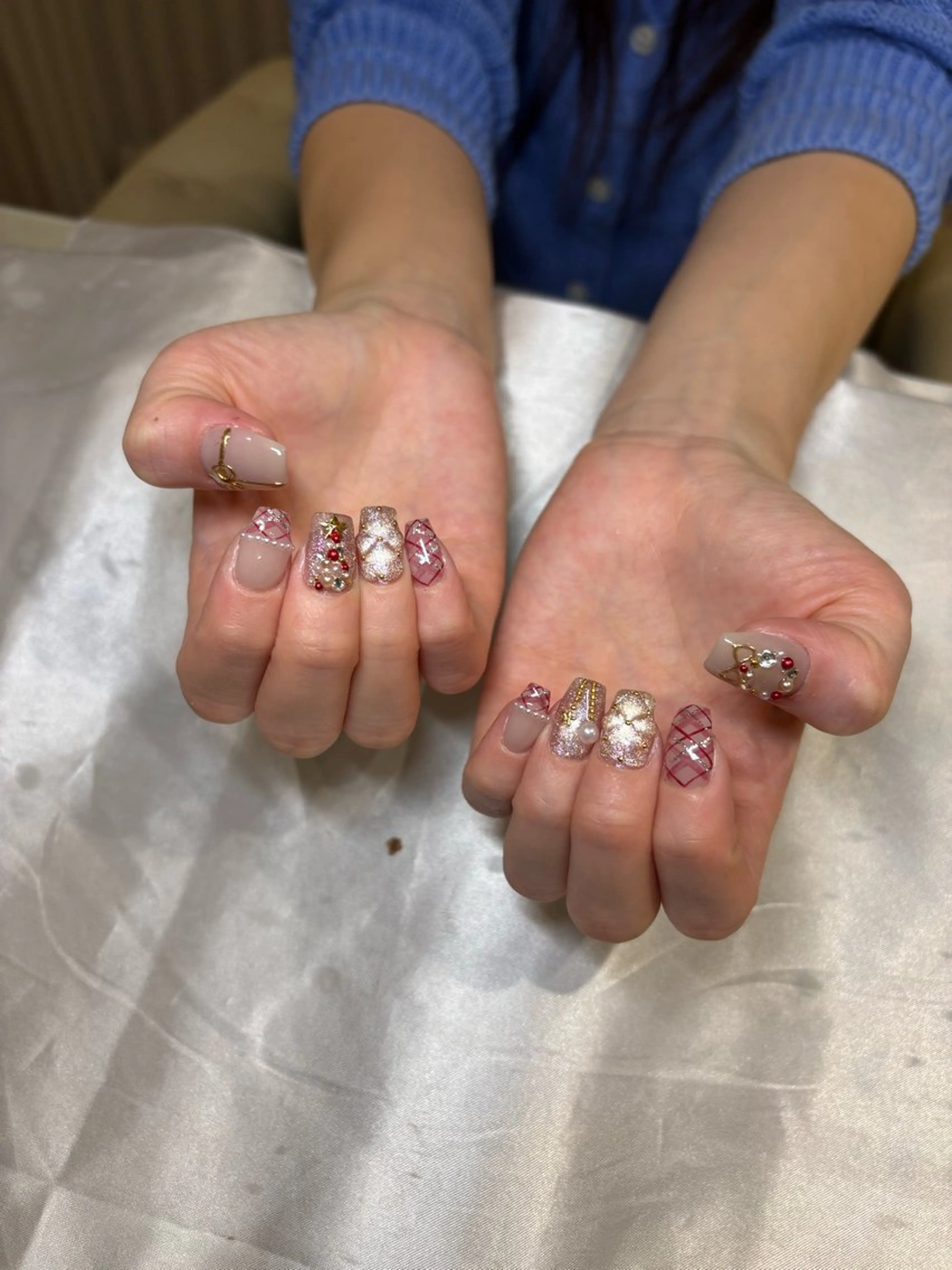 ネイル アートネイル ジェルネイル パラジェル シンプルネイル Misaki Aries心斎橋店のネイルデザイン