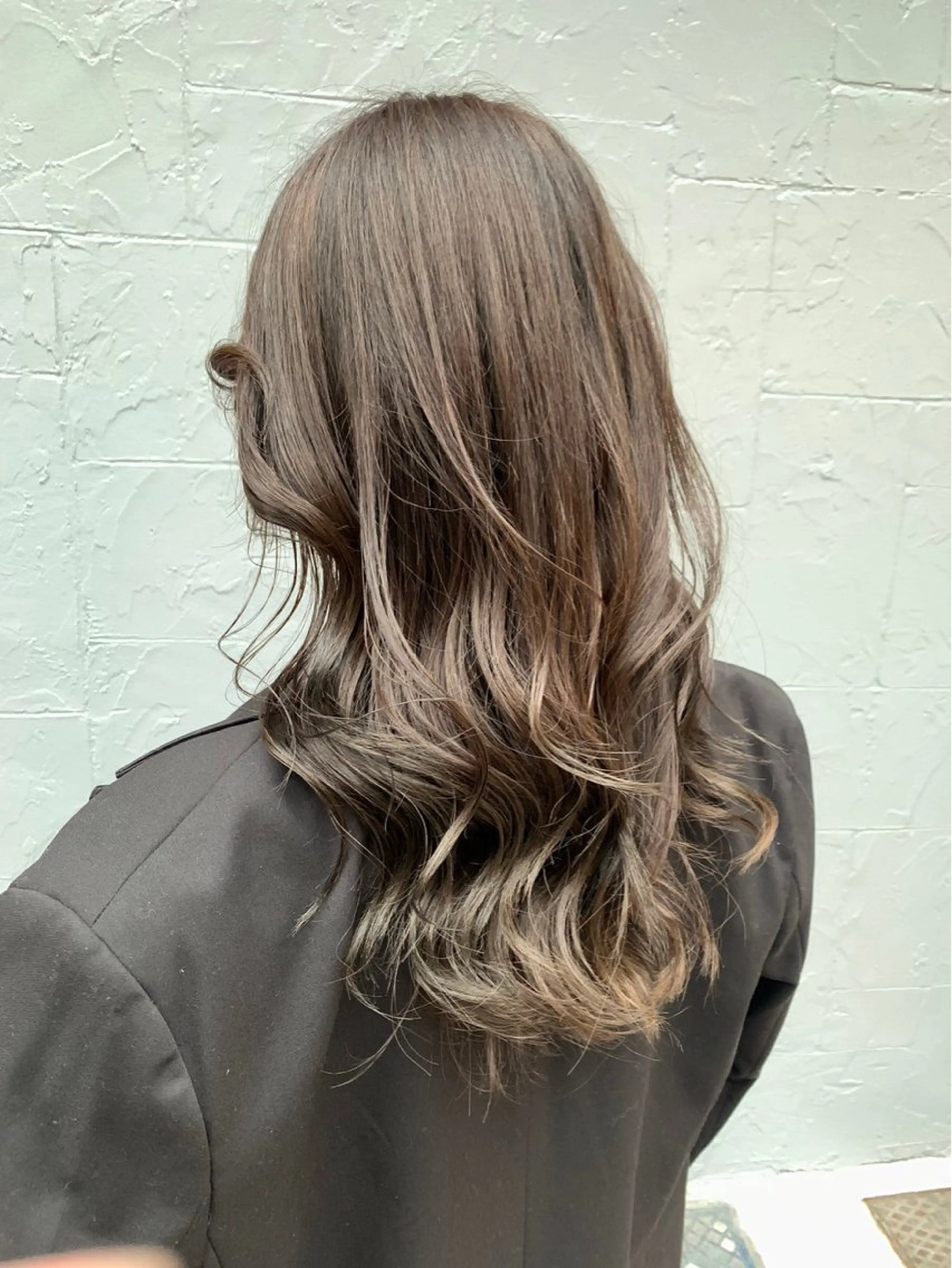 セミロング カラー セミロングパーマ バレイヤージュ ブリーチ ケアブリーチ ダブルカラー ヘアカラー シャドウパーマ/ ルーズパーマ/メンズのヘアスタイル