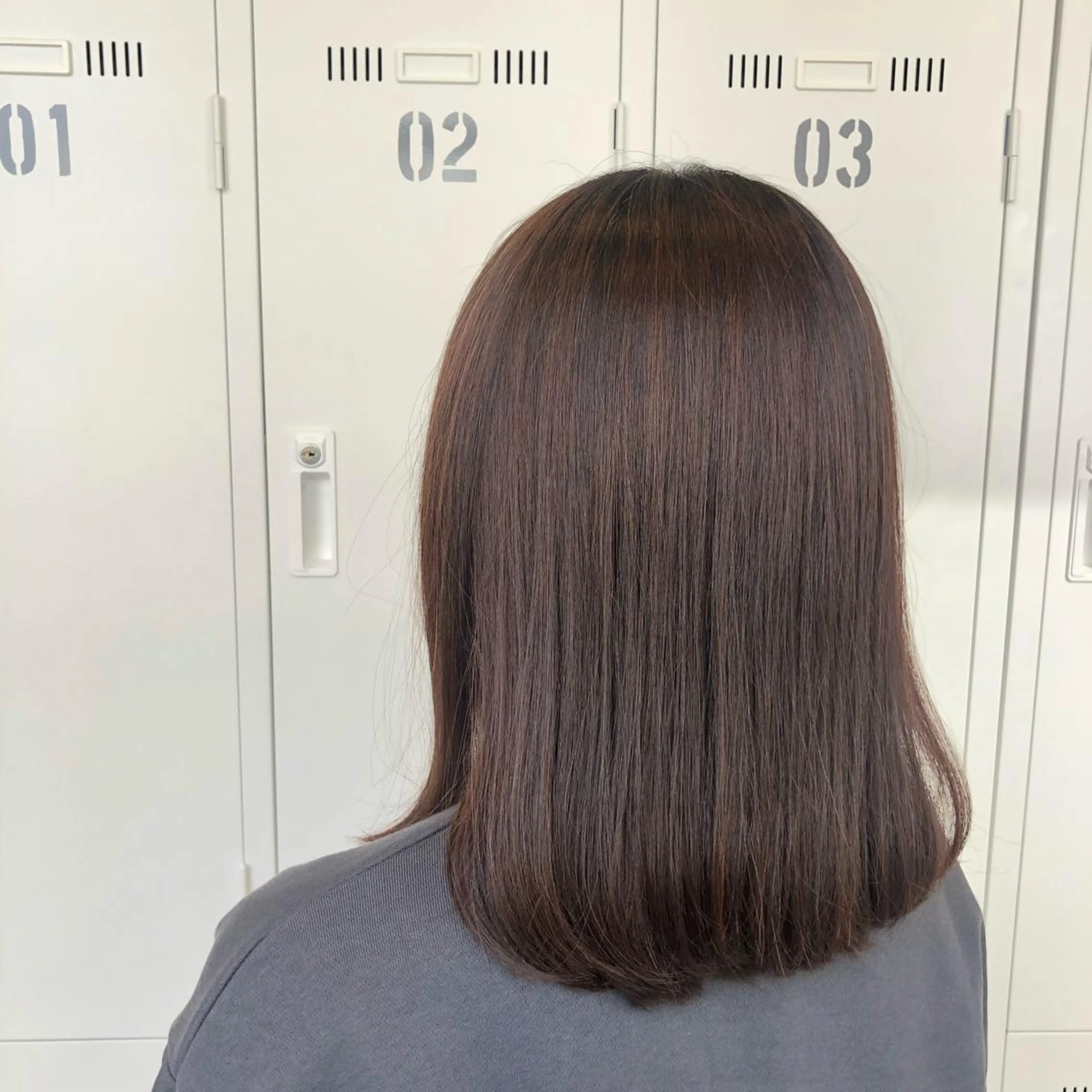 ミディアム カット Zina 梅田店 レイヤー/Miyuのヘアスタイル