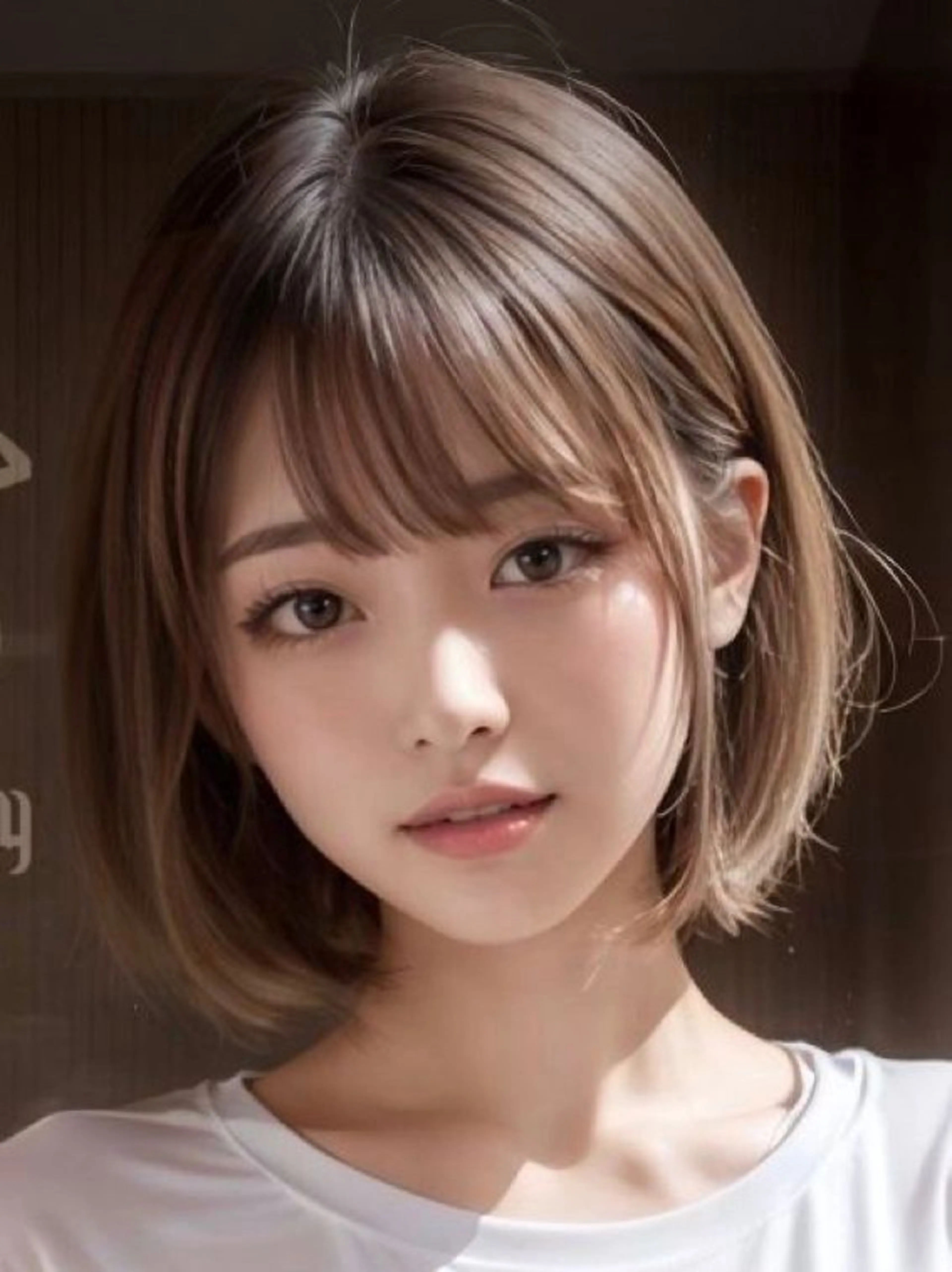 ショート ボブ トリートメント 馬場 彩のヘアスタイル