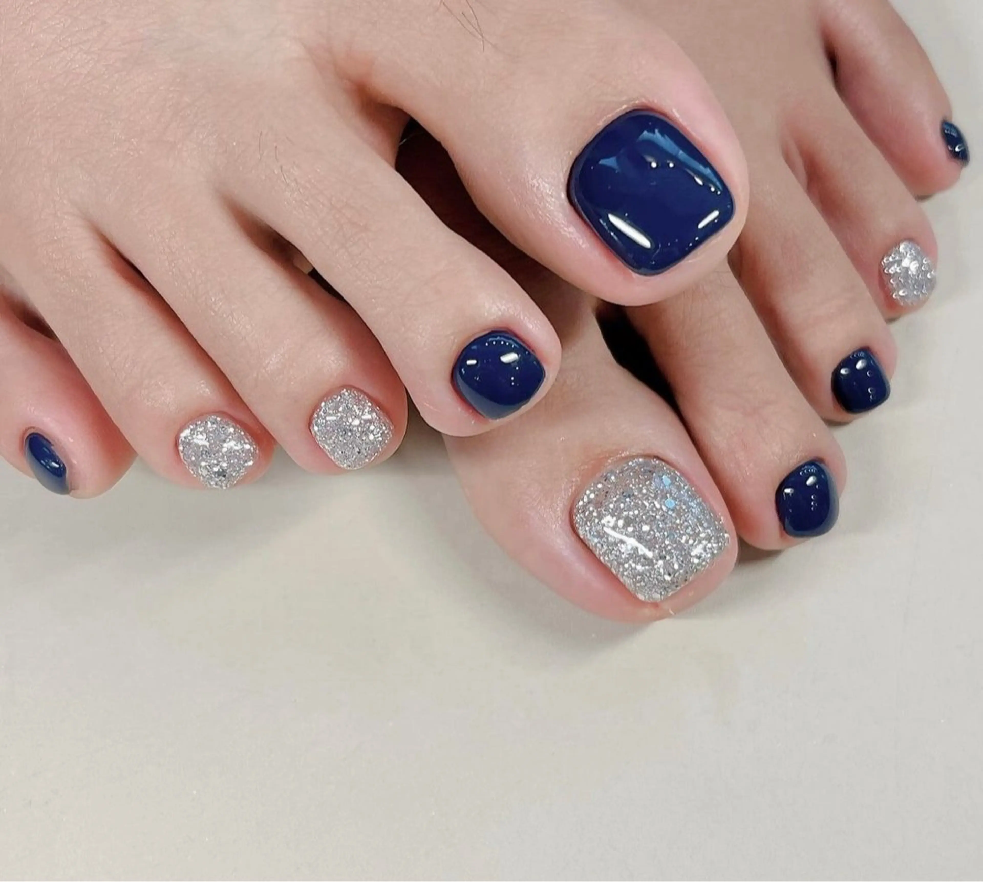 【フットネイル】ワンカラーの写真