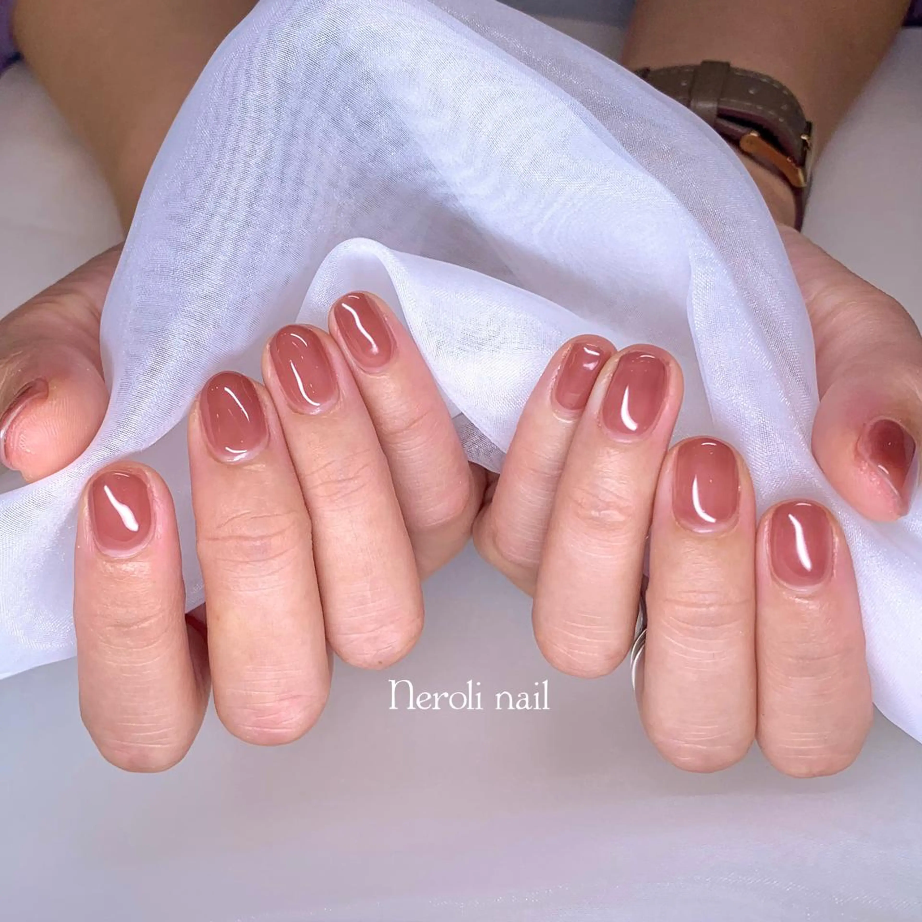 ネイル ワンカラーネイル Neroli nailのネイルデザイン