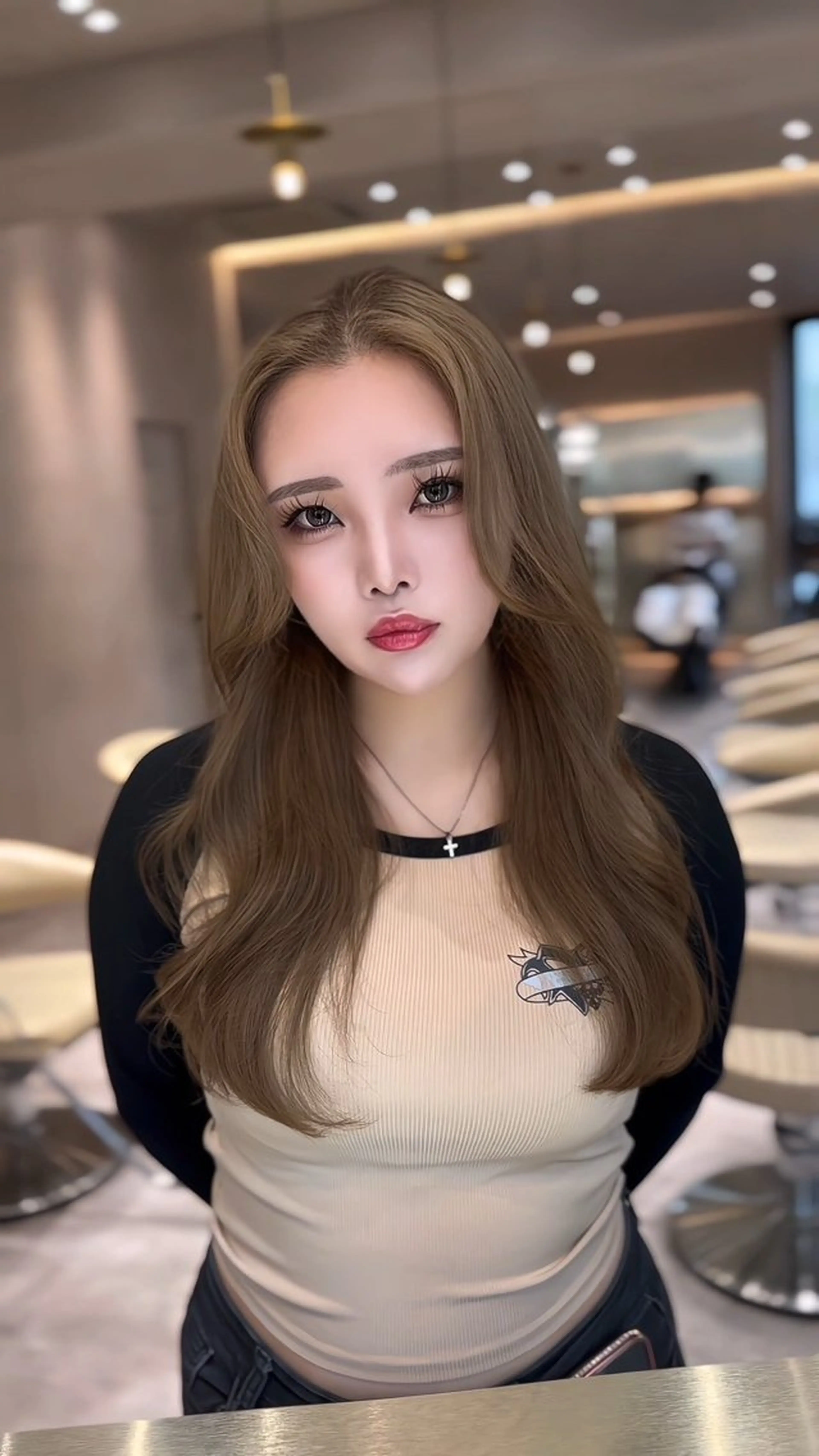 セミロング カット ヘアカラー トリートメント 韓国ヘア/館林美容室 /髪質改善/涼のヘアスタイル