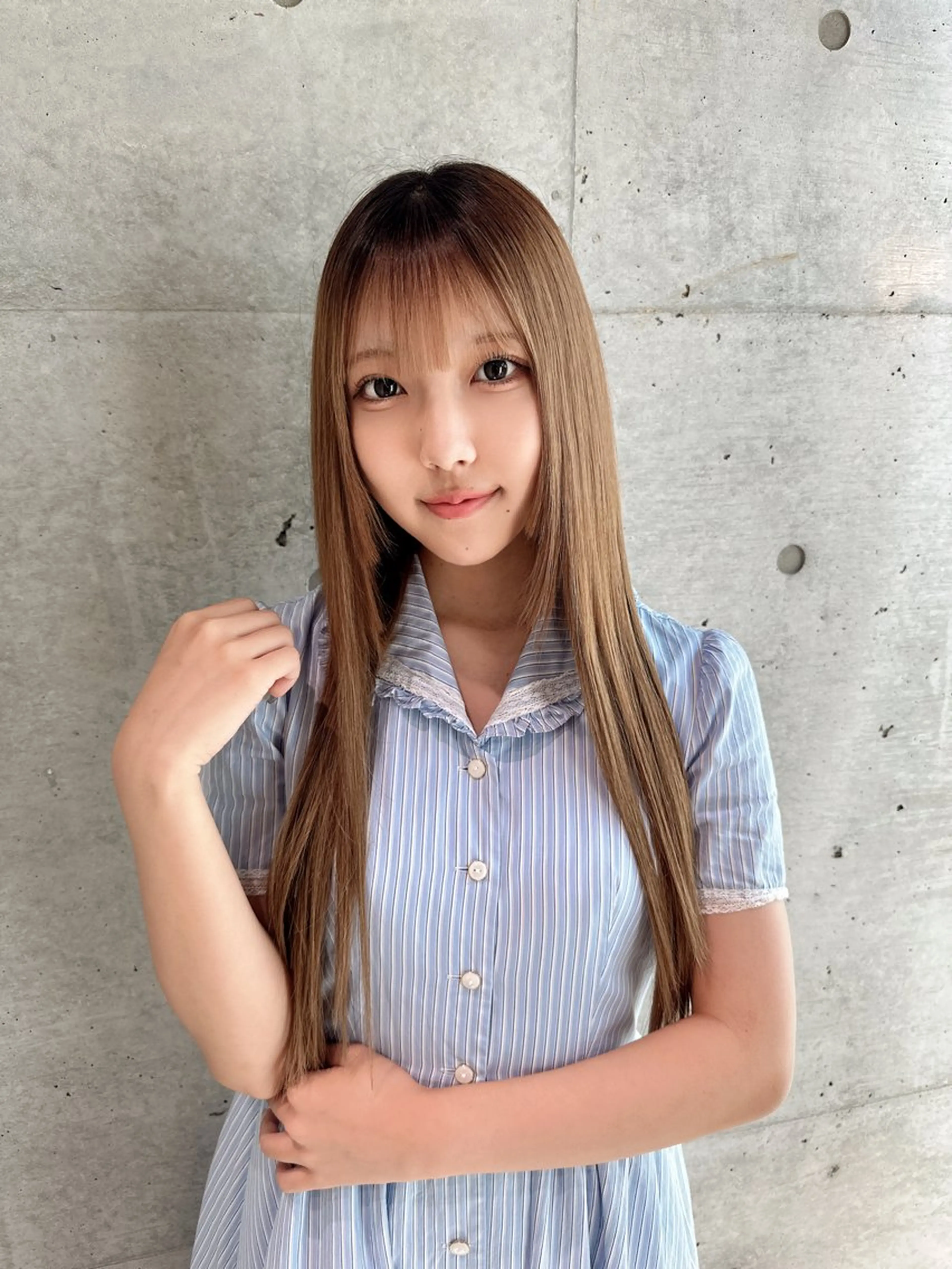 ロング ヘアカラー トリートメント ✨髪質改善特化✨副 店長椎葉信乃介のヘアスタイル