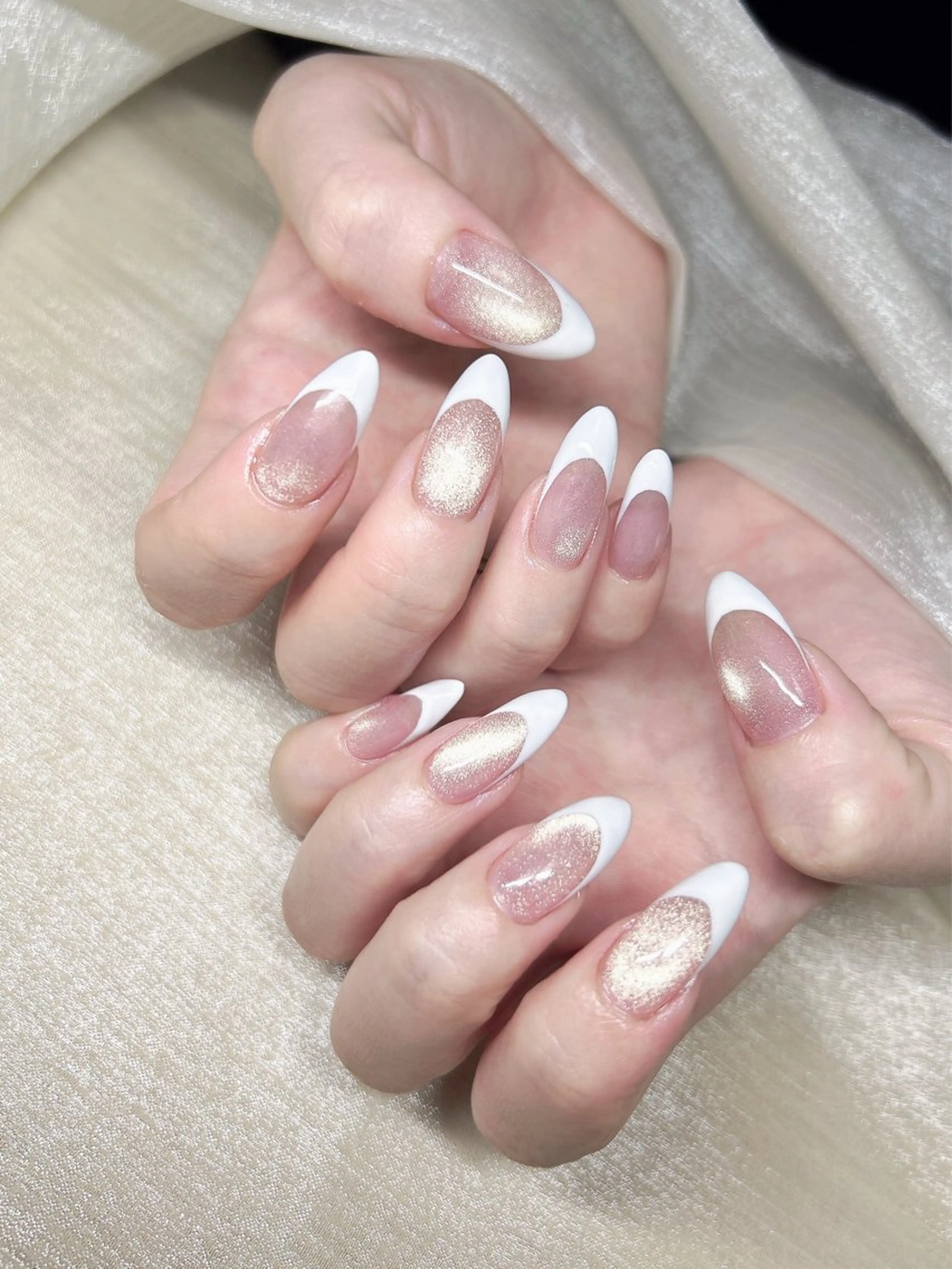 ネイル フレンチネイル マグネットネイル LUKA NAILのネイルデザイン