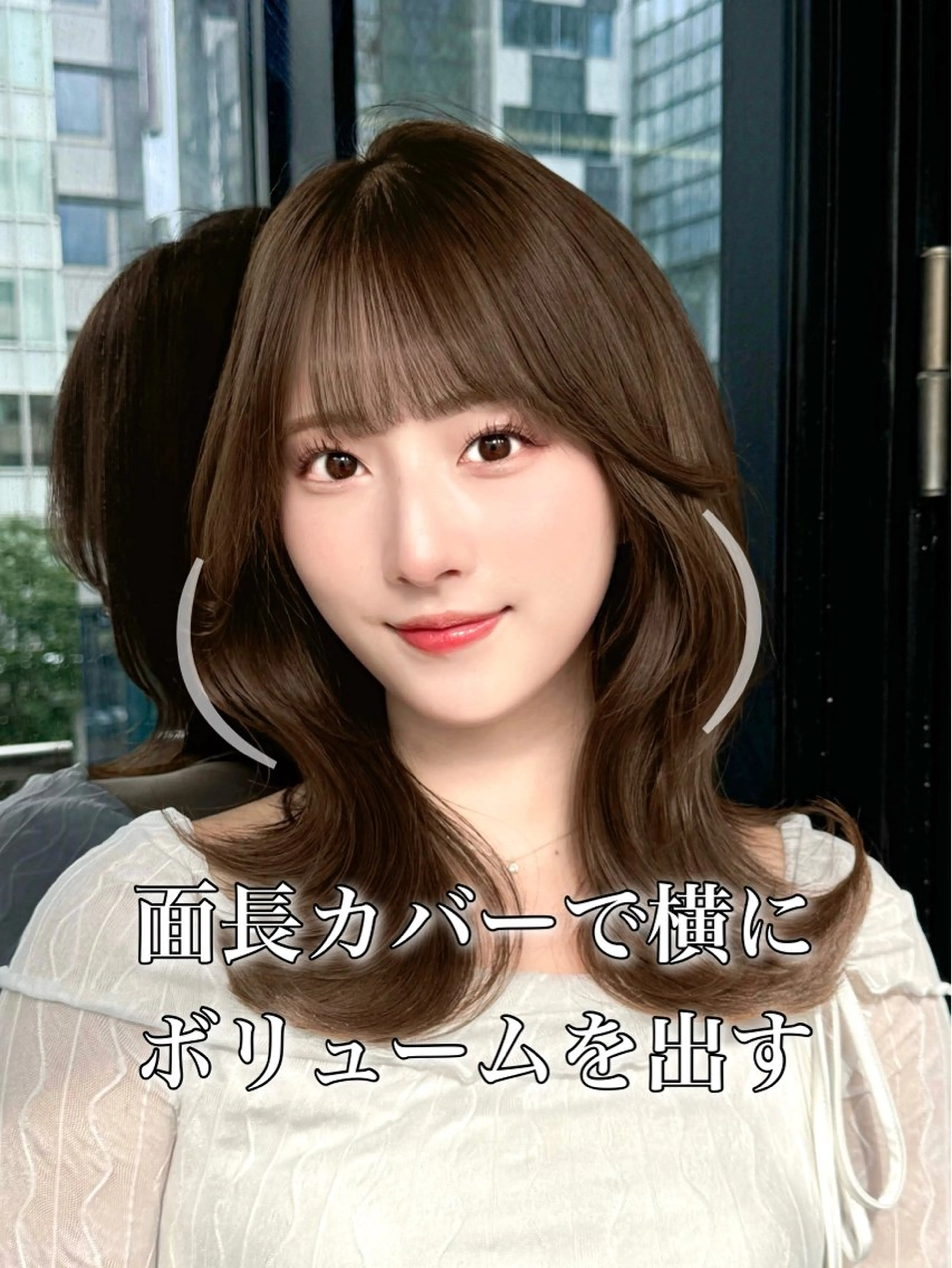 セミロング 映える顔まわり/前髪 特化 💗 ユキマのヘアスタイル