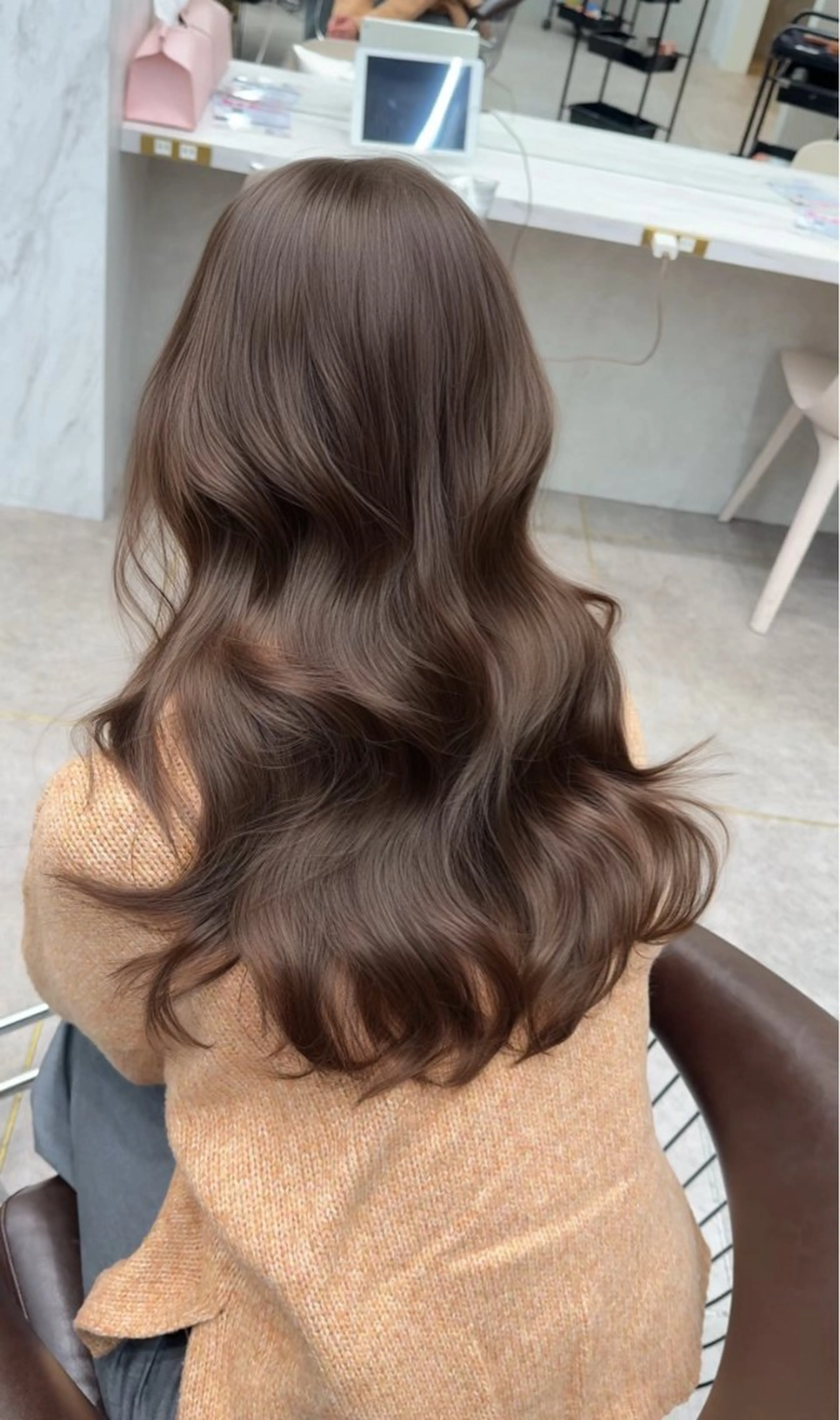 セミロング カラー カット ヘアカラー レイヤーダブルカラー KYONのヘアスタイル