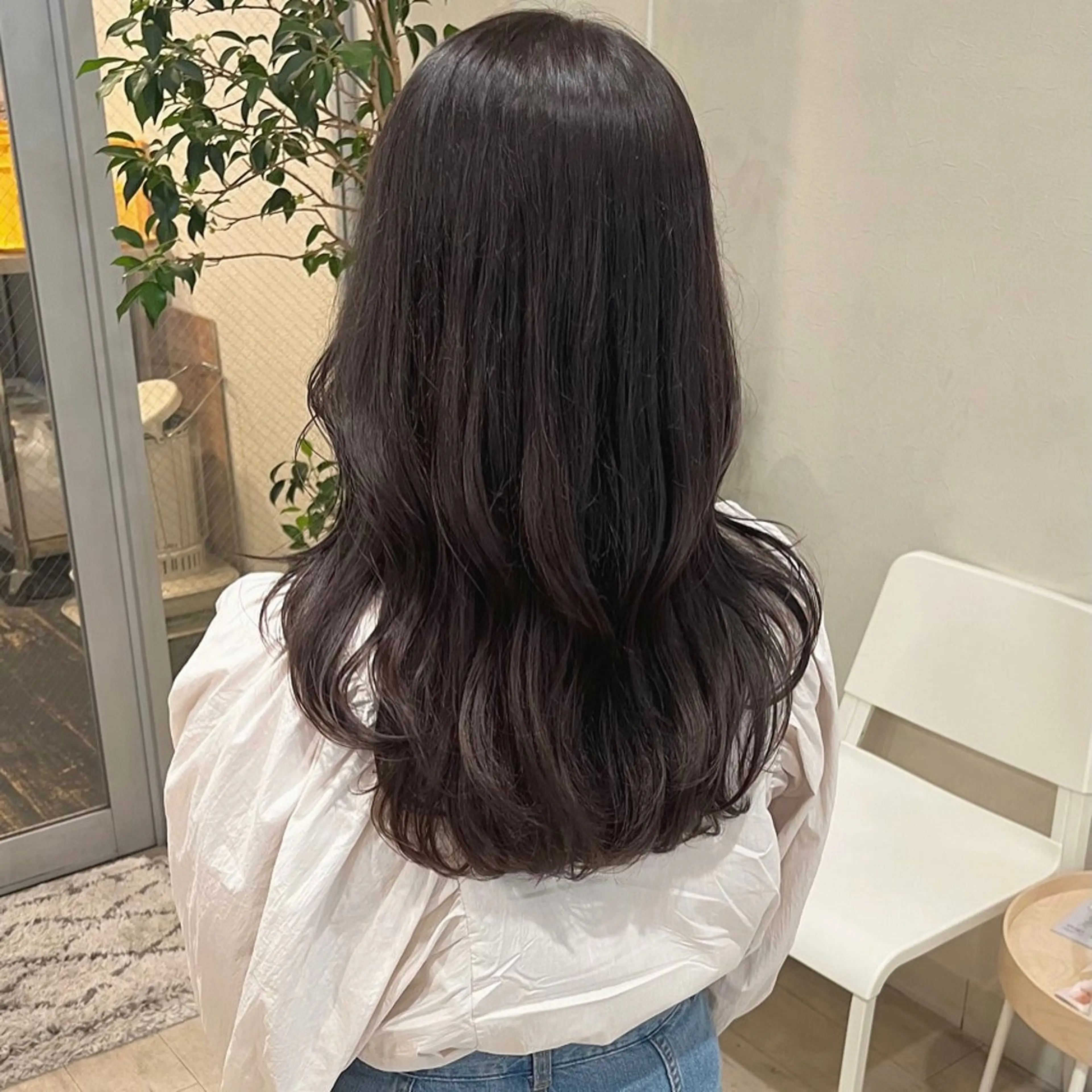 セミロング カット ヘアカラー トリートメント SiLO yuri andoのヘアスタイル