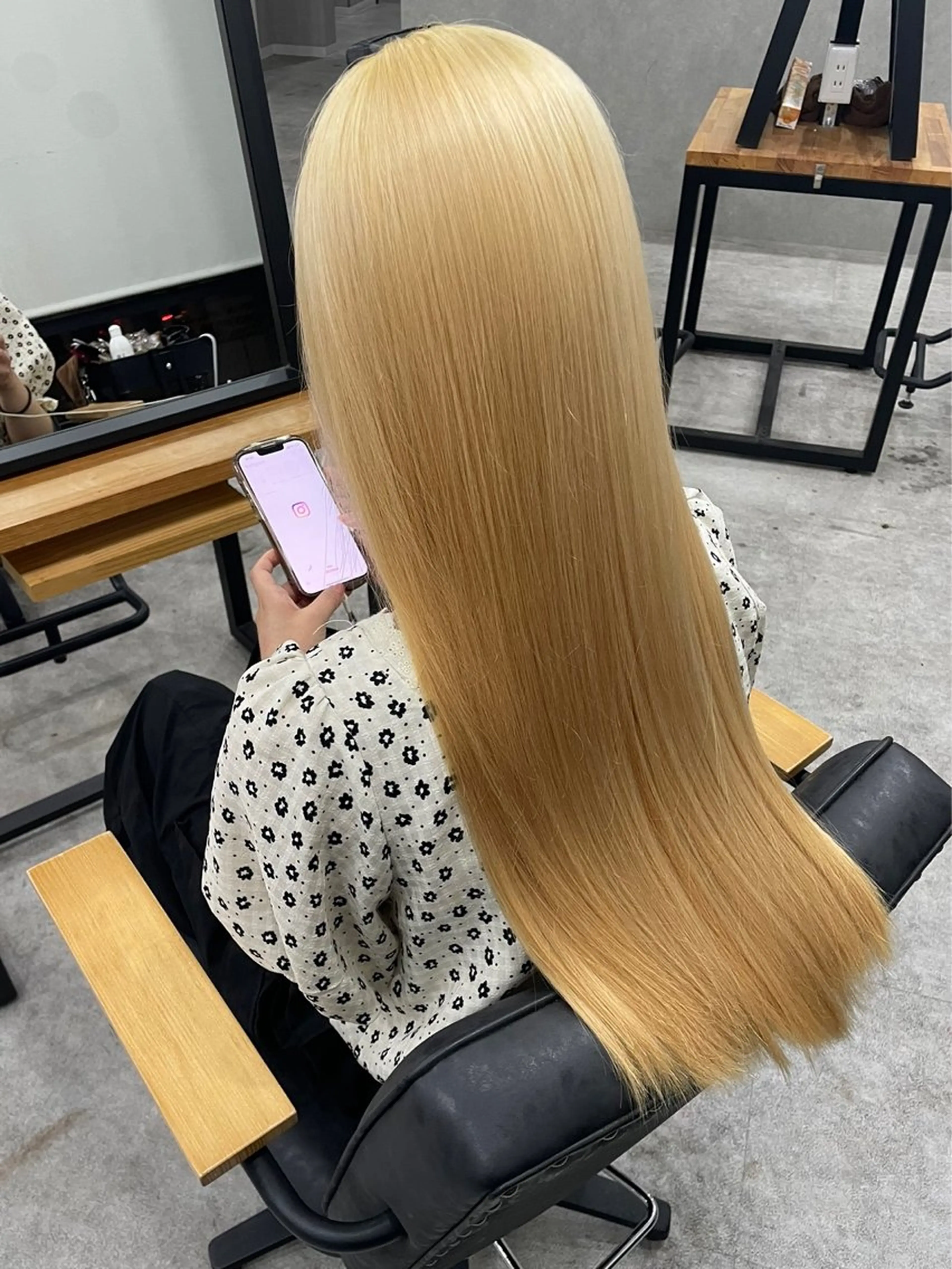 ロング 韓国風ヘア 梅田韓国ヘア kiara🩷彡のヘアスタイル