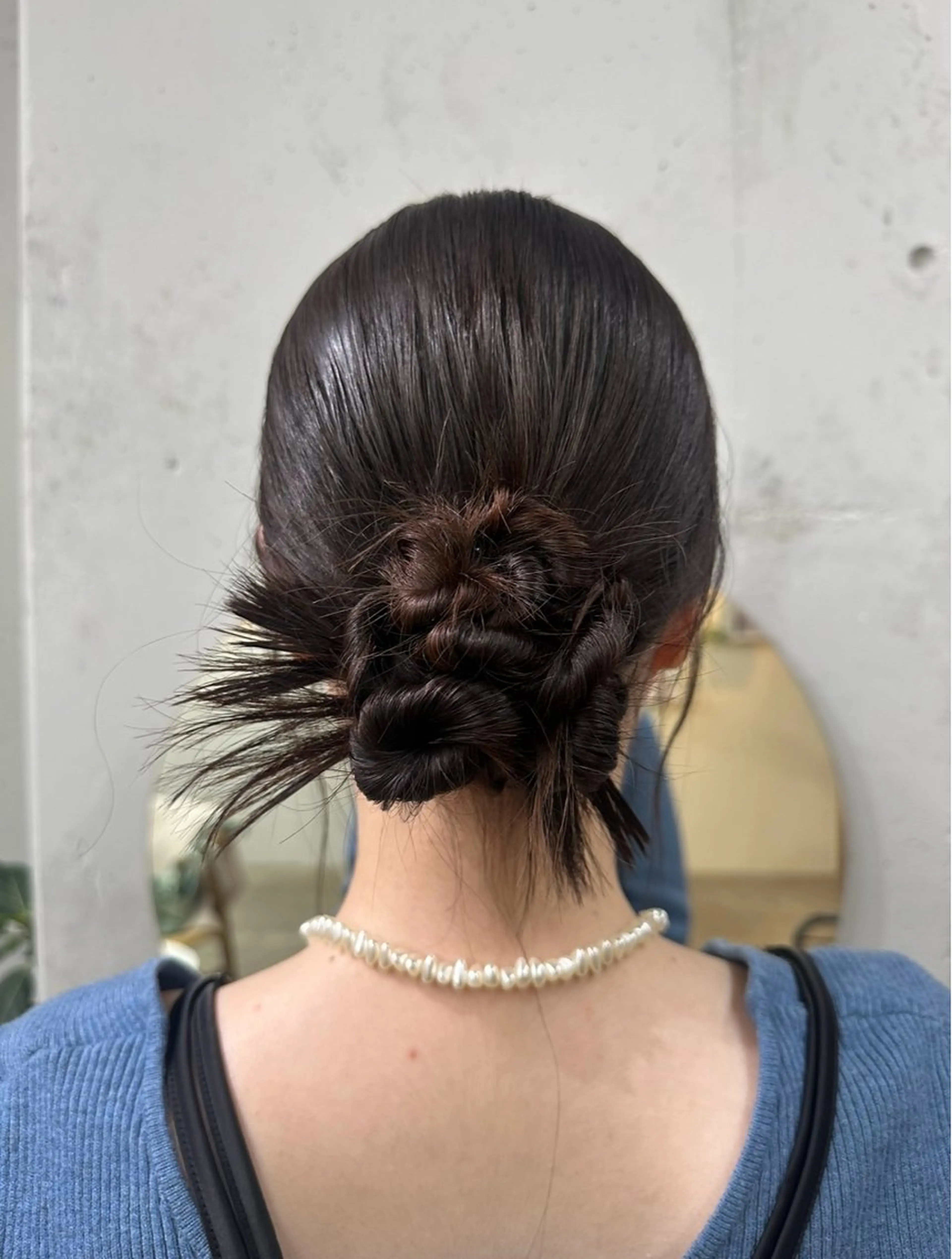 ミディアム ヘアアレンジ 大山 みしろのヘアスタイル