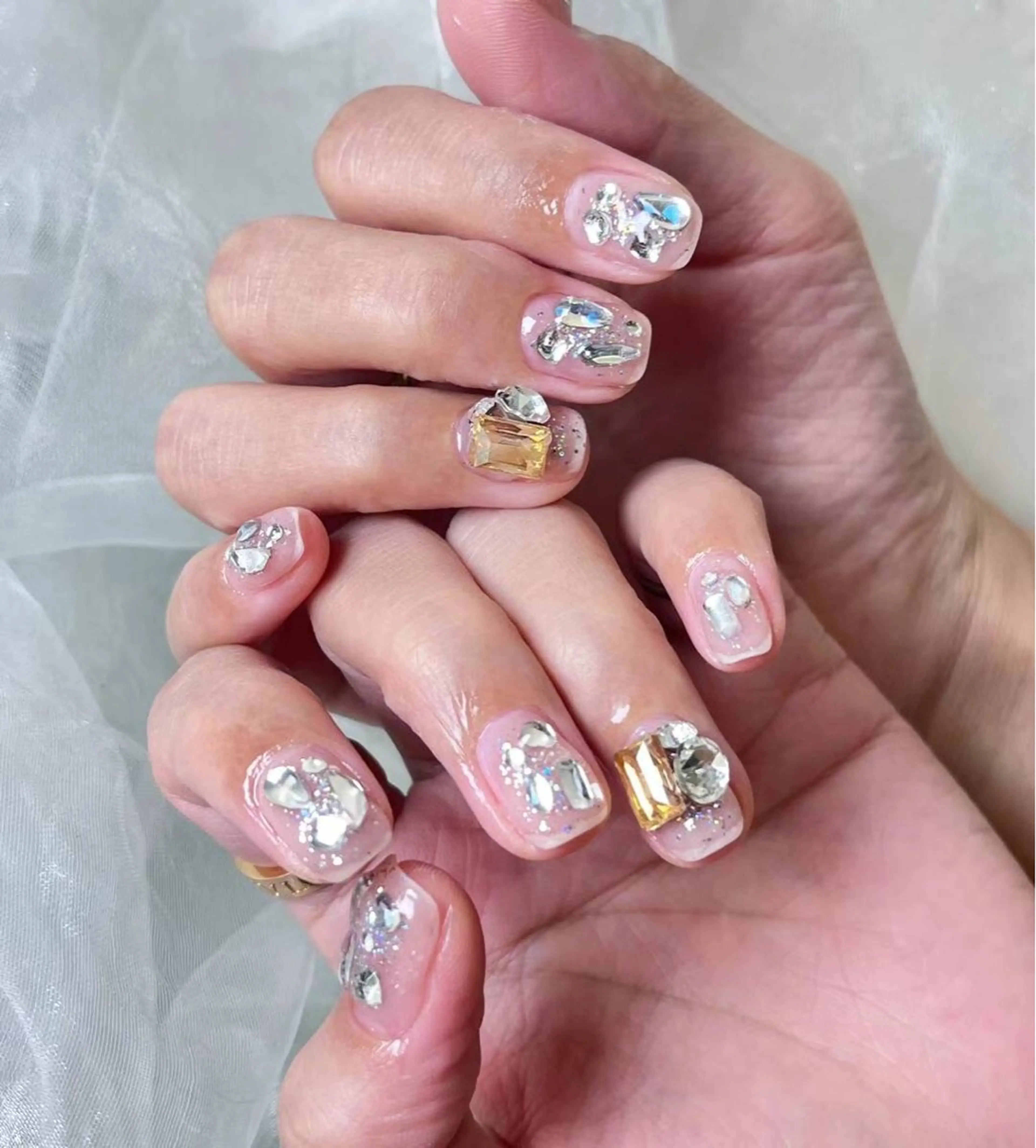 ネイル アートネイル フラワーネイル フットネイル ジェルネイル キラキラネイル babarla Nailのネイルデザイン