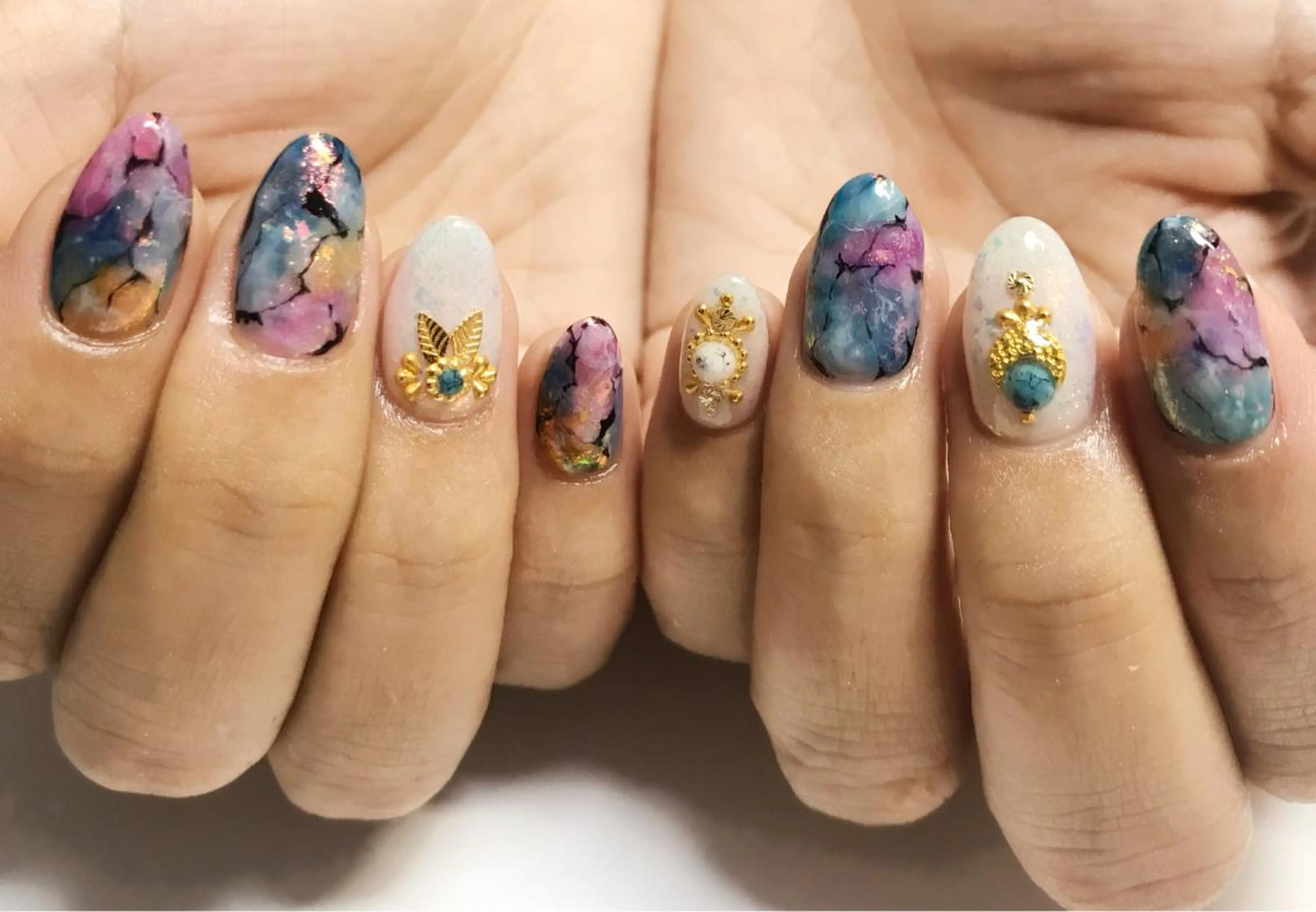 ネイル アートネイル nail salon en familleのネイルデザイン
