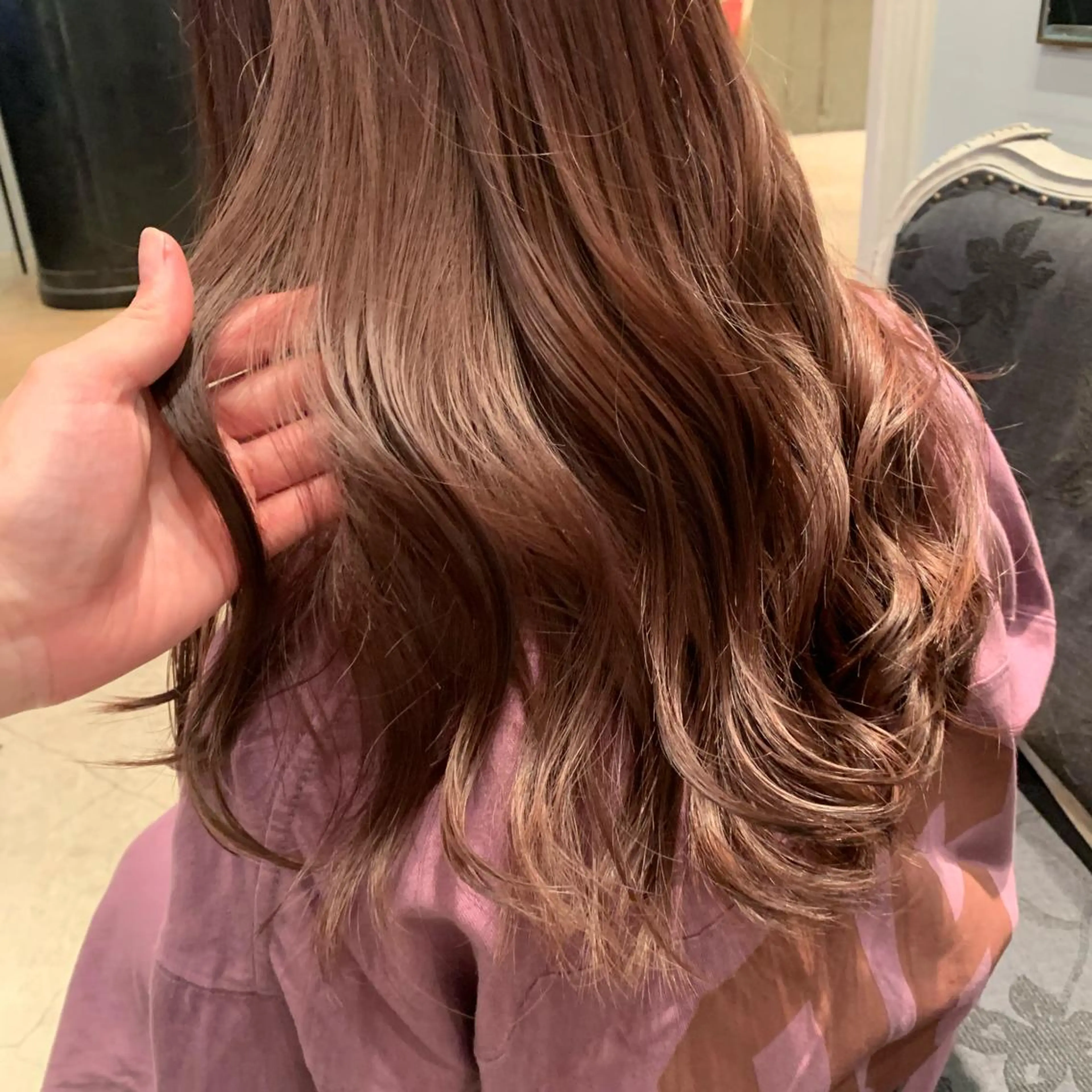 ロング カラー カット ヘアカラー SAKINO. ベージュカラーのヘアスタイル