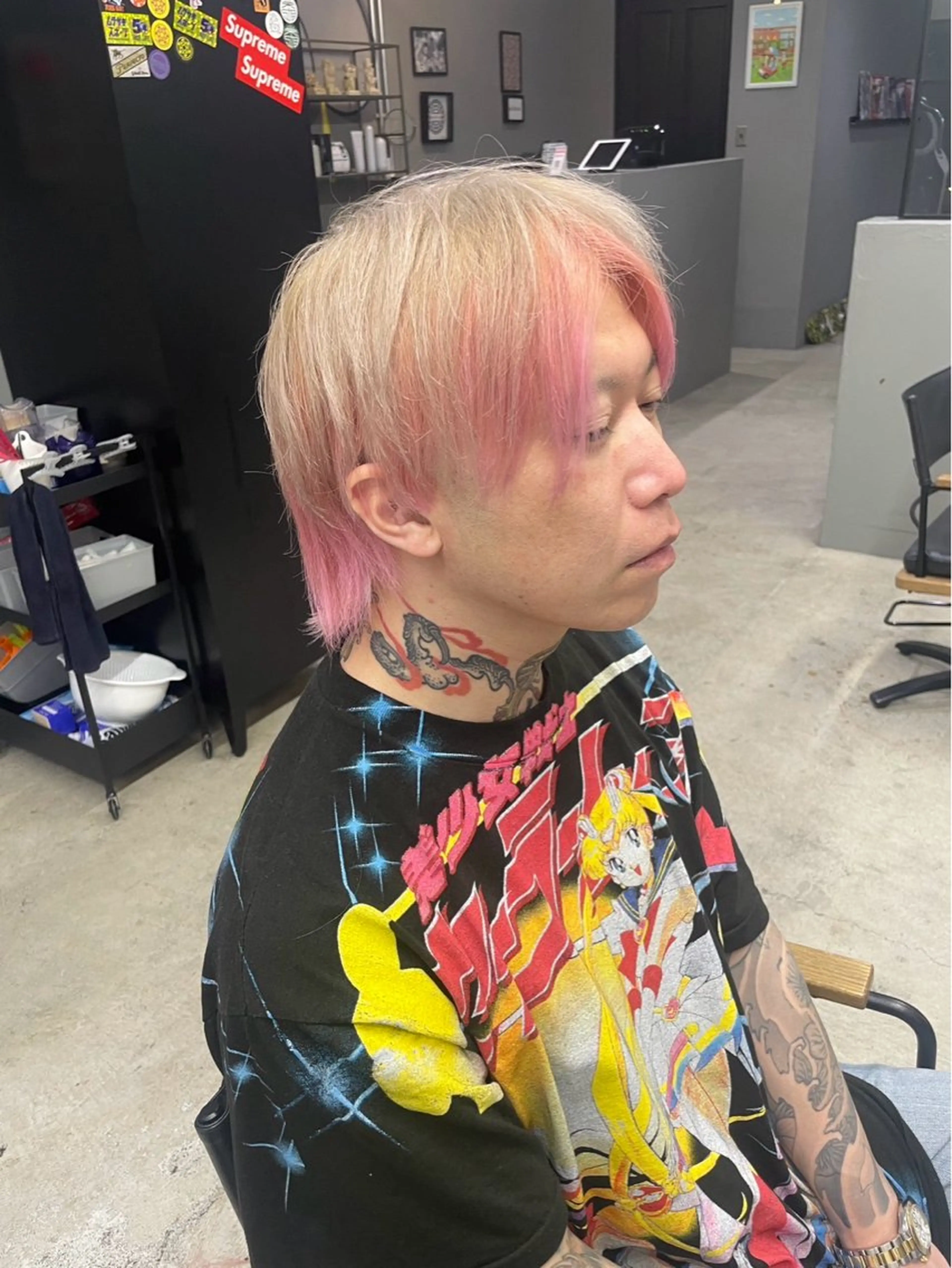 ショート カラー メンズ メンズ専門サロン wokeのヘアスタイル