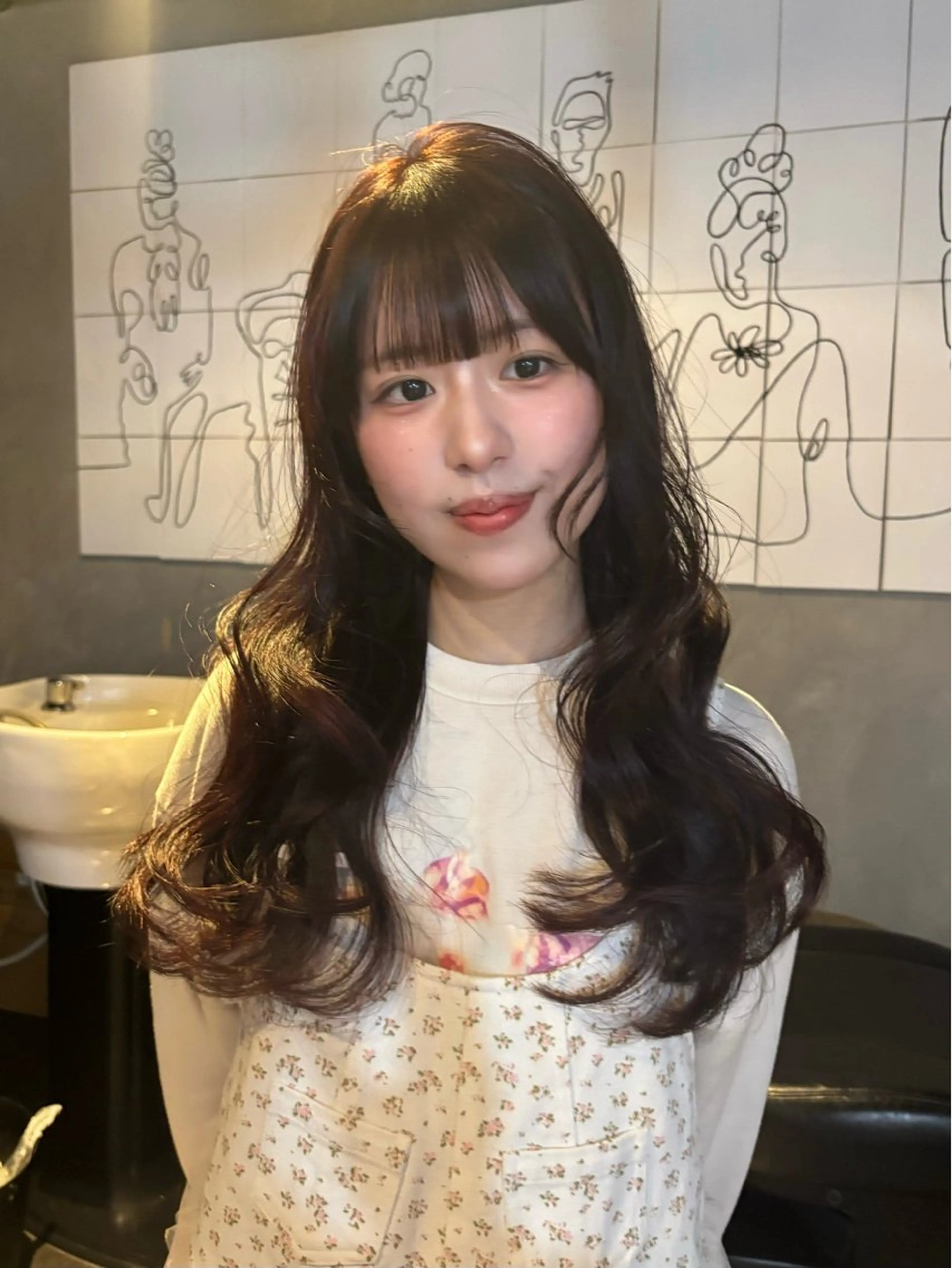 セミロング カラー カット ヘアカラー トリートメント moe🎀 透明感♡似合わせのヘアスタイル