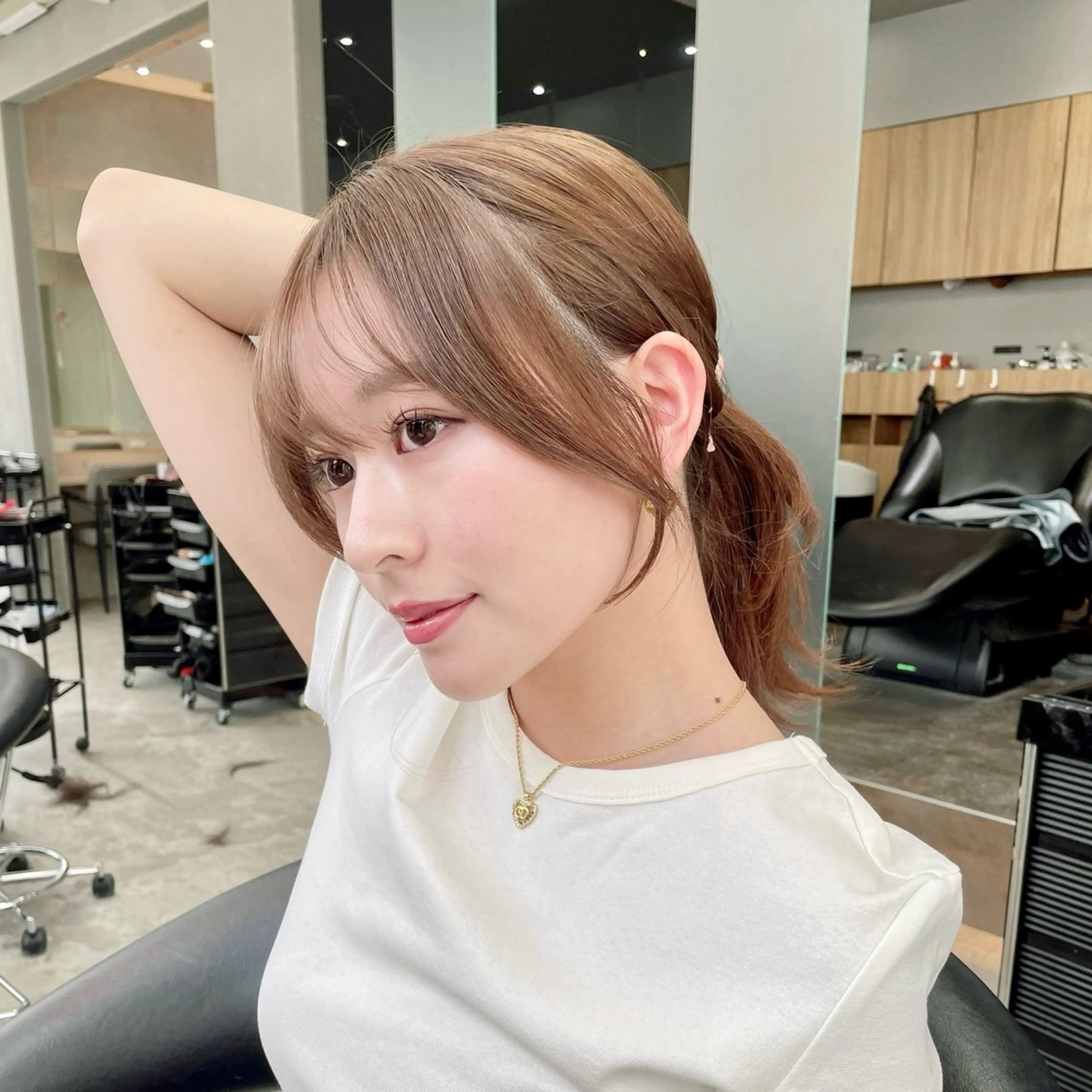 セミロング カット ヘアカラー トリートメント 髪質改善/縮毛矯正/ 韓国ヘア/矢野のヘアスタイル