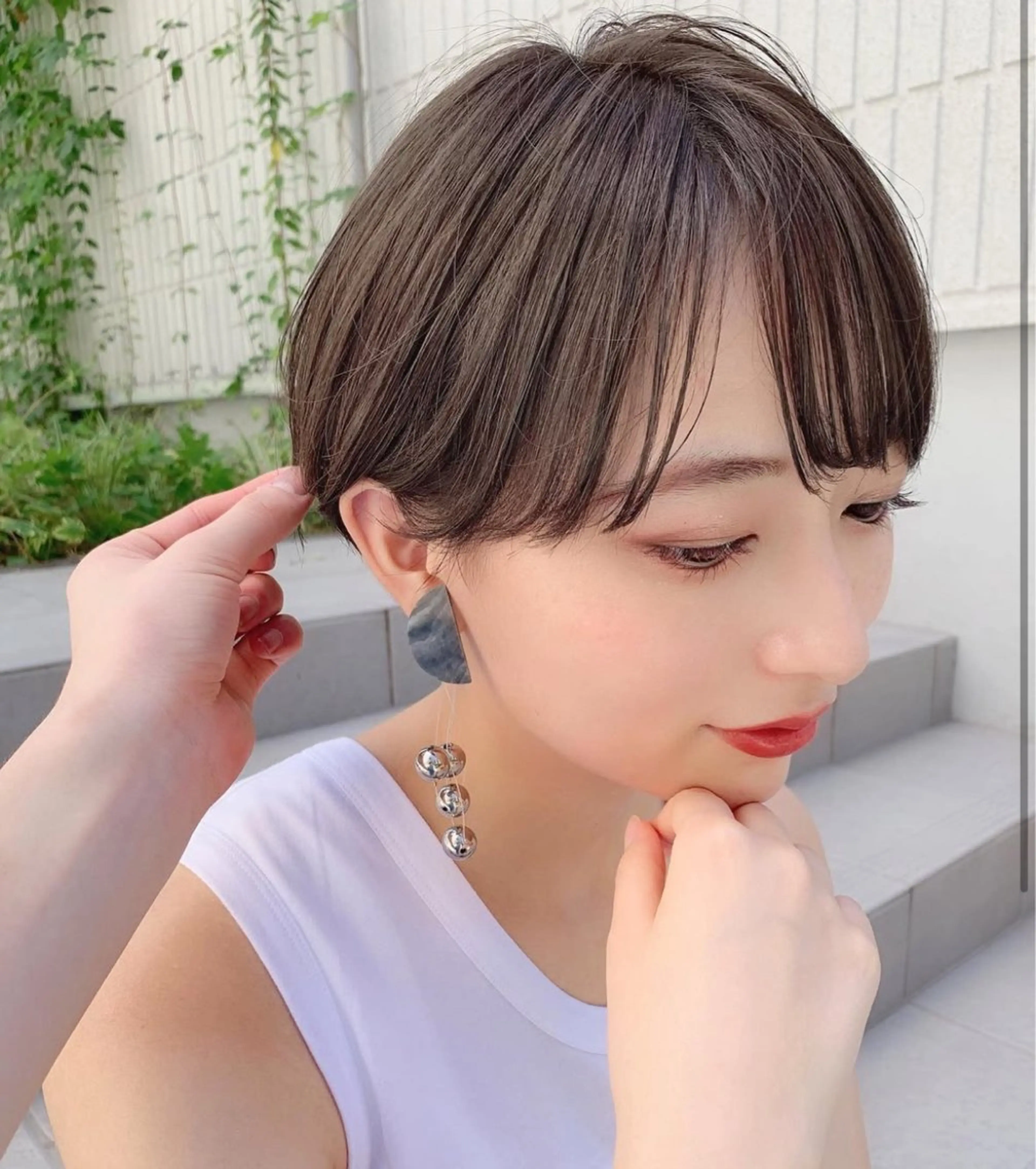 ショート カット トリートメント 井上 一青のヘアスタイル