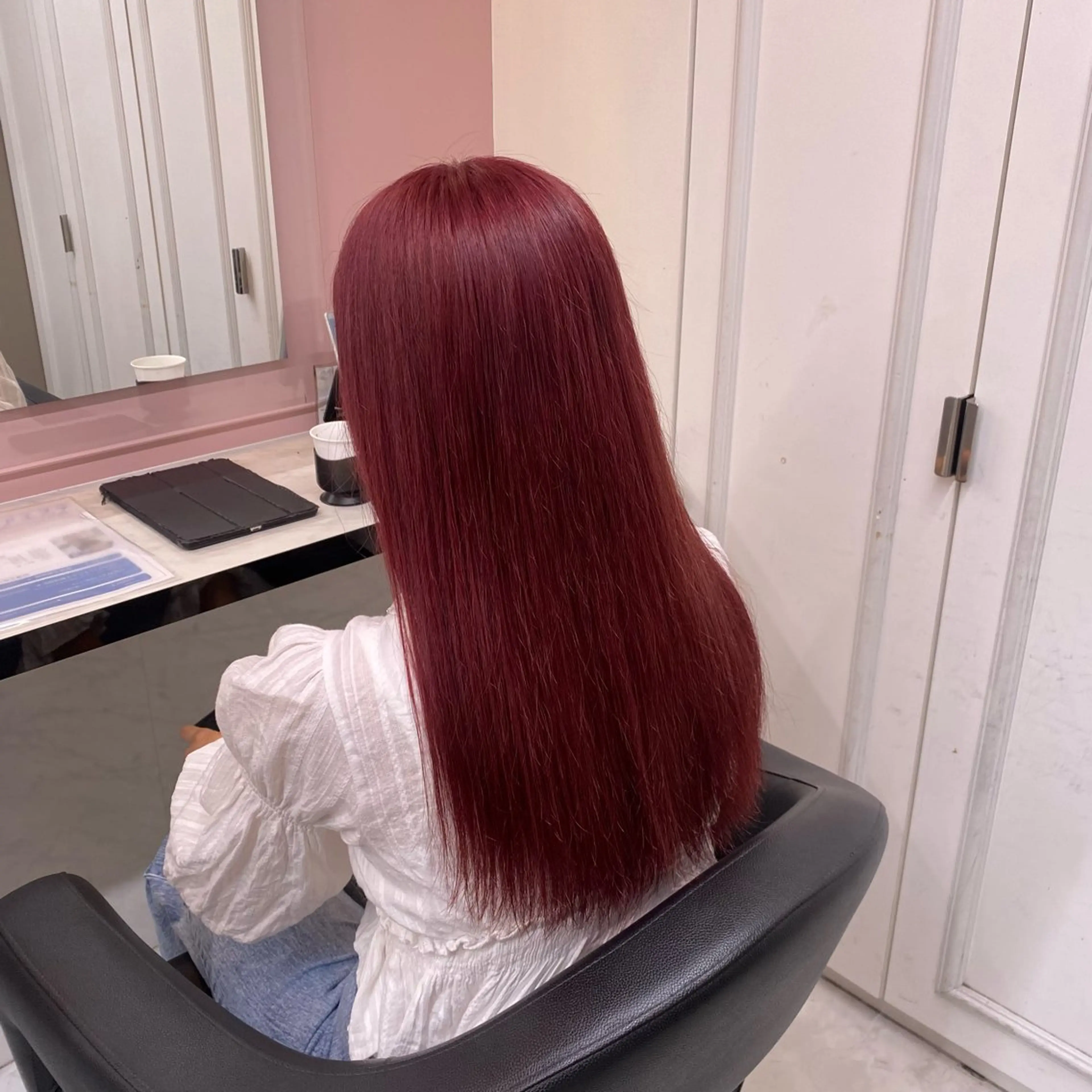 ロング カラー ヘアカラー トリートメント ヘッドスパ ヘアセット 透明感ベージュカラー 🪞上野🪞AIのヘアスタイル