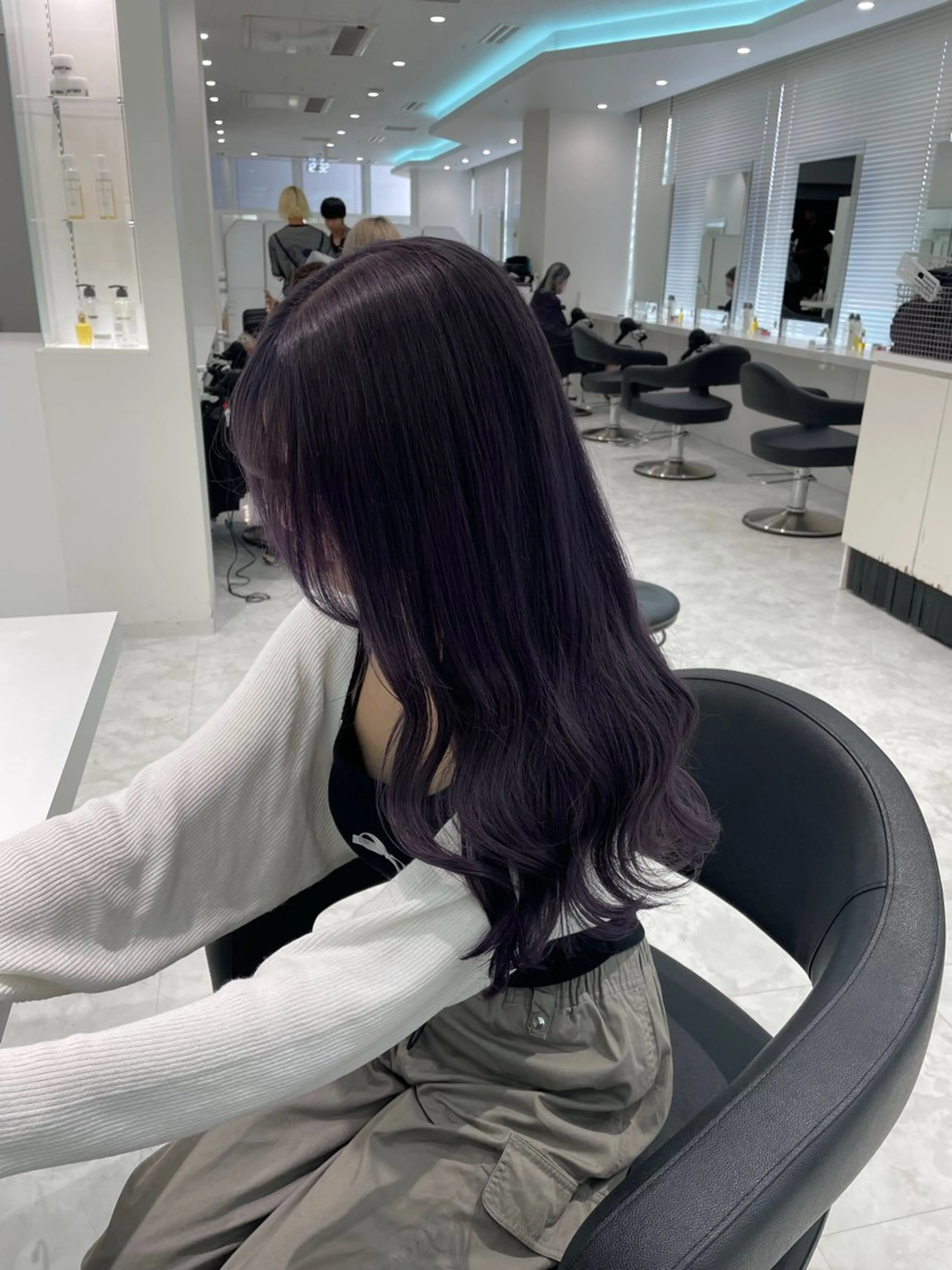 ロング カラー 野口 楓華のヘアスタイル