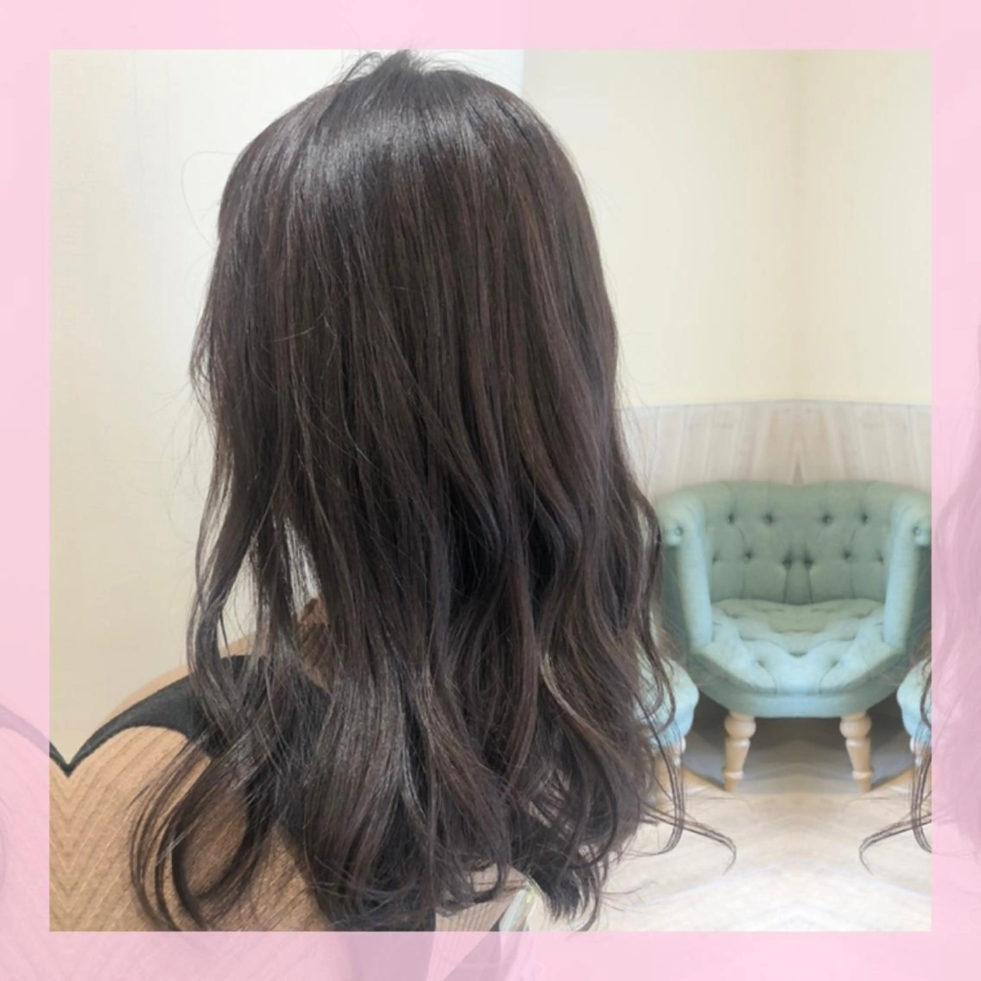 セミロング カラー グレージュ ラベンダーカラー ラベンダーグレージュ ラベンダーグレー 🍒前川 🍒のヘアスタイル