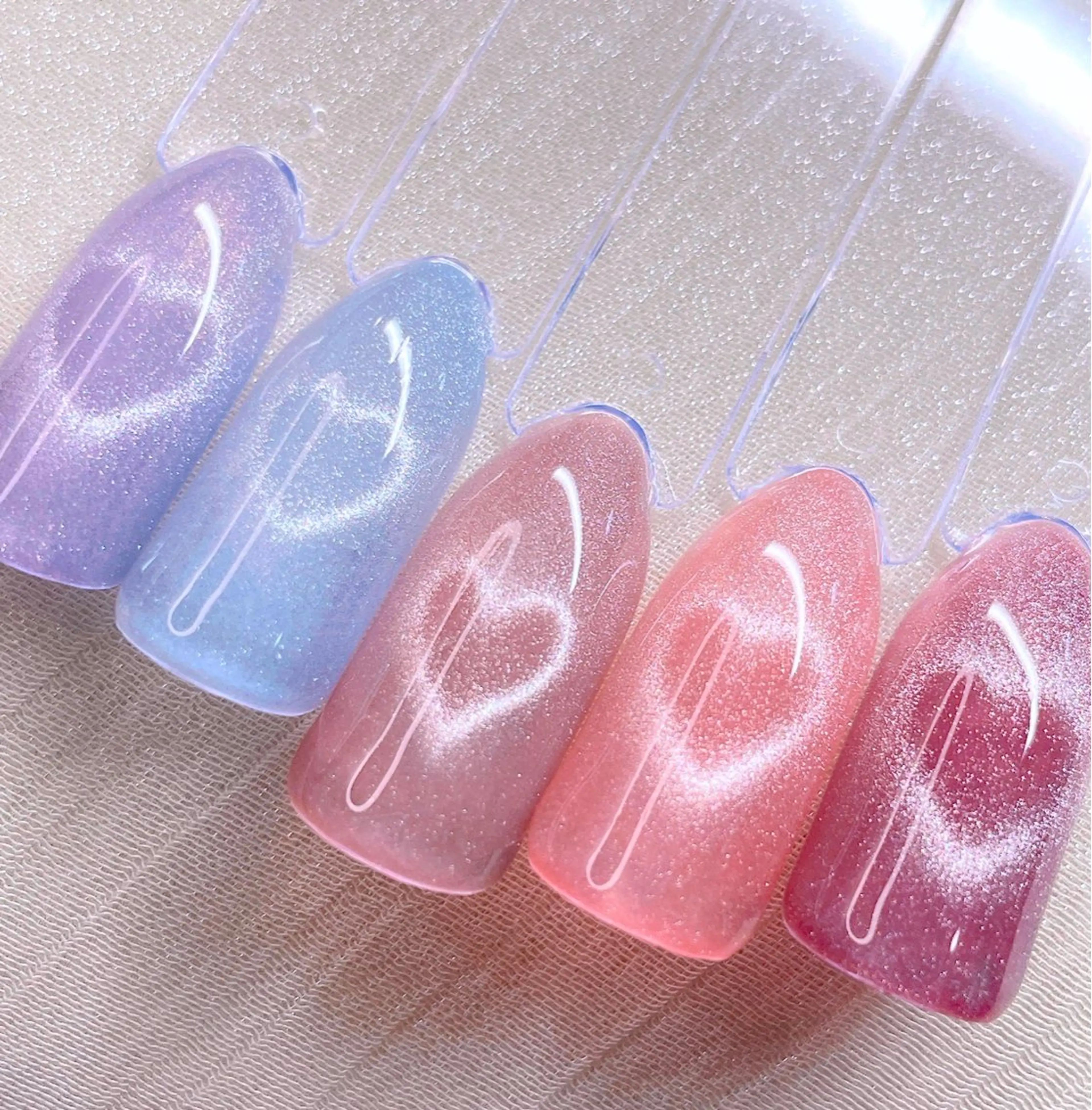 ネイル アートネイル 長さ出し ハート マグネットネイル ハンドネイル Nailist SUZU所属・Nailist suzuのネイルデザイン