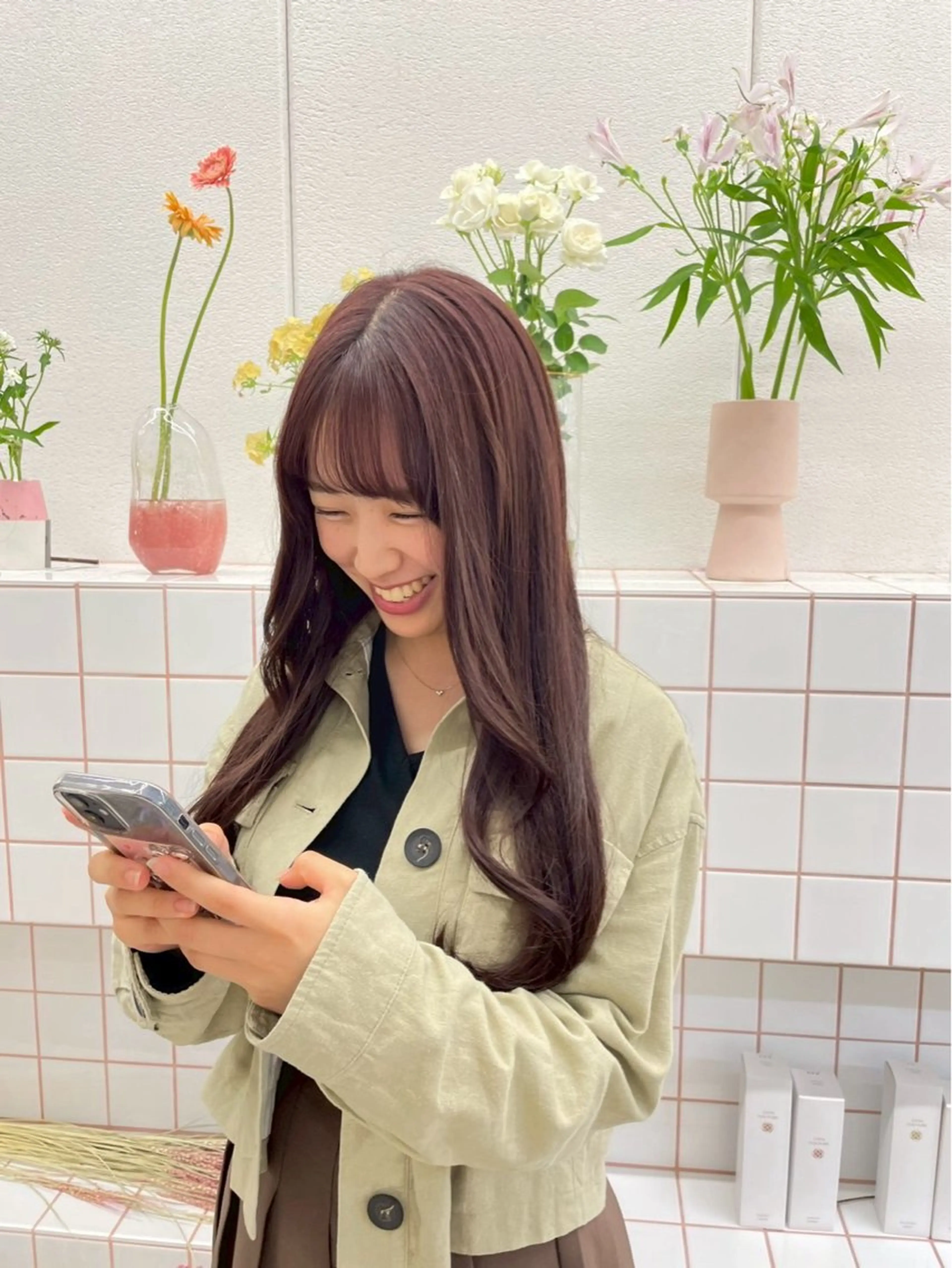 ロング 🌼花屋併設🌼 木下奈々望のヘアスタイル