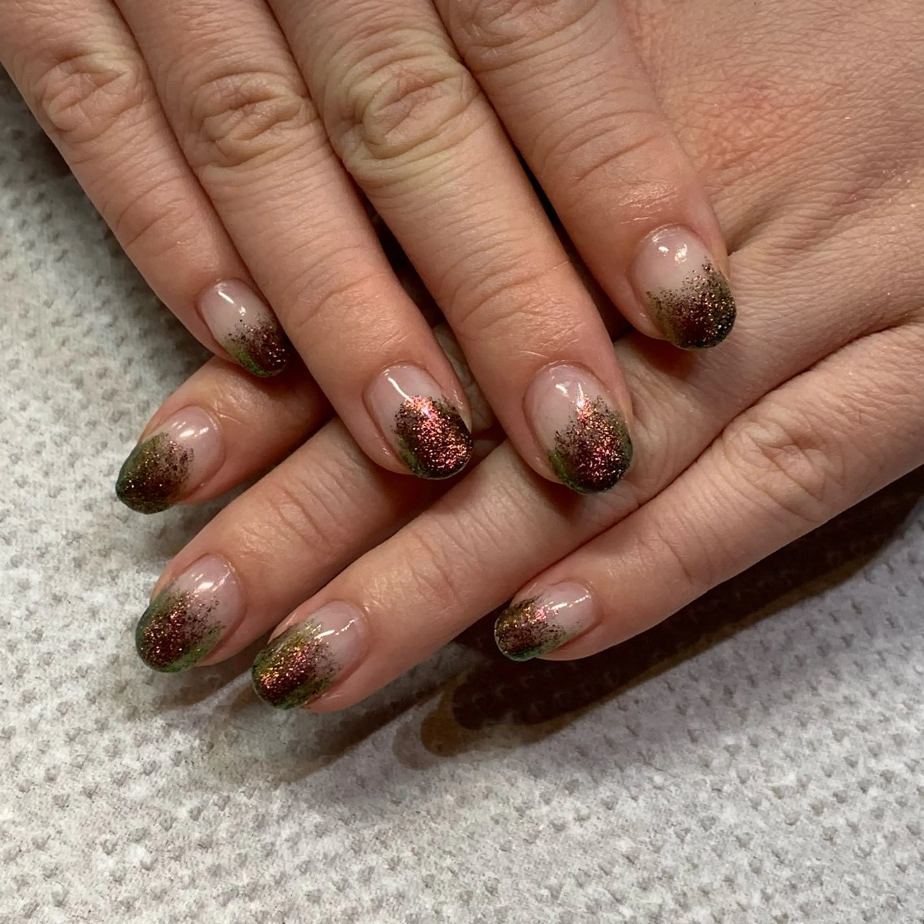 ネイル グラデーション ラメ(グリッター) ラメグラデーション Jr ﾈｲﾘｽﾄ yukiのネイルデザイン