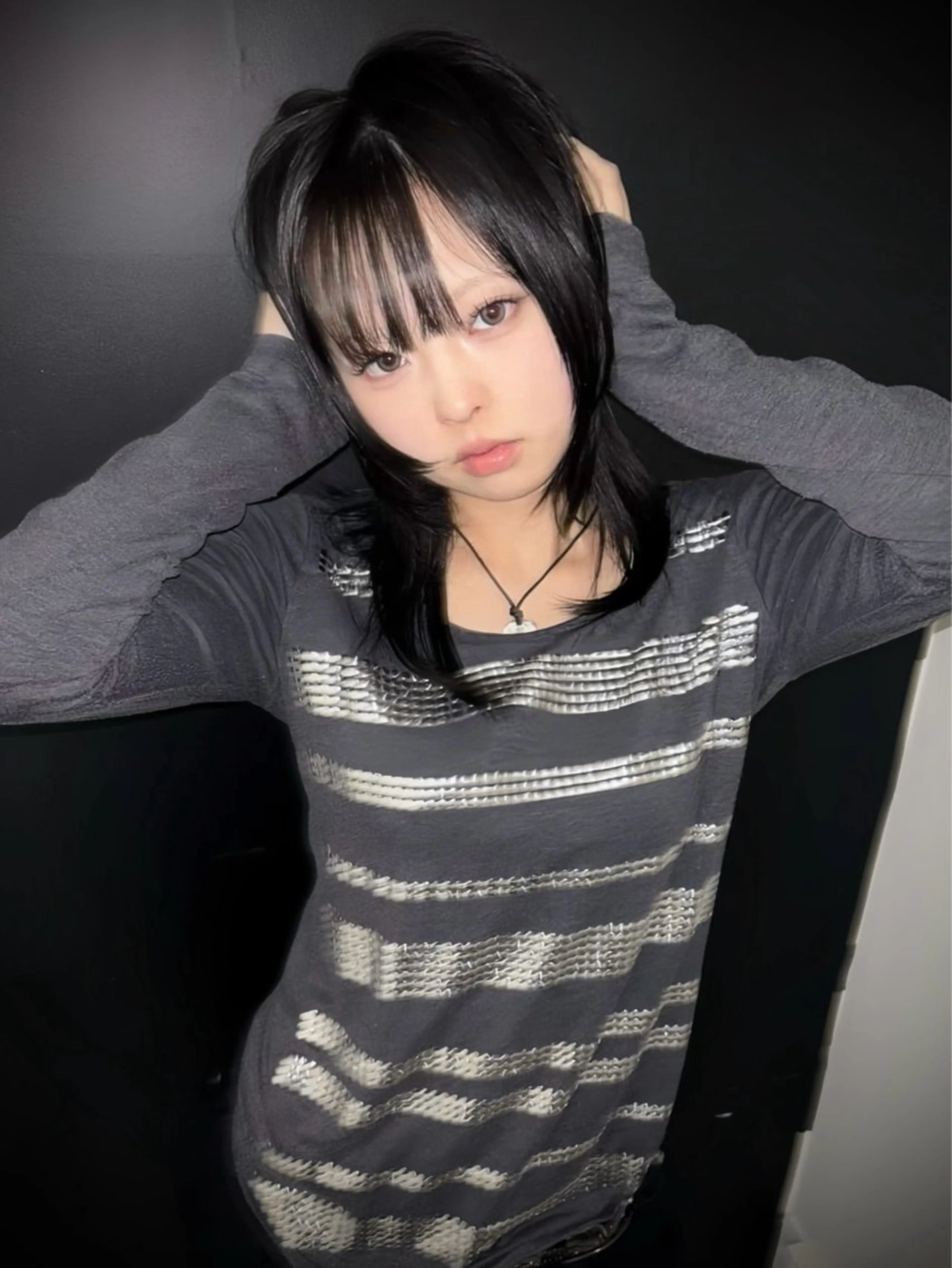 ミディアム カット トリートメント ヘアセット Mikoto /透明感/赤消/原宿のヘアスタイル