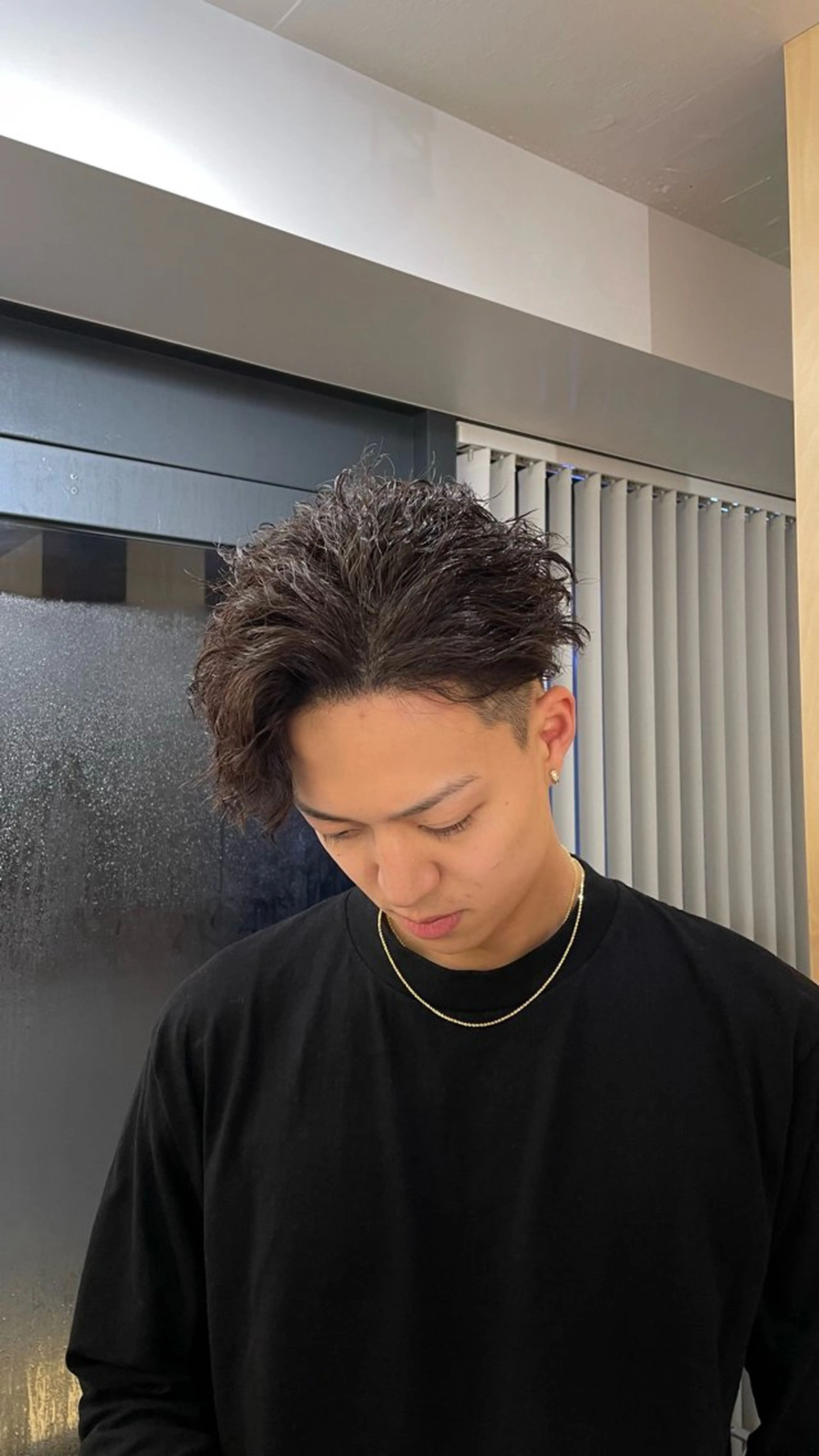 ショート パーマ メンズ カット パーマ fifth 阿部楓のヘアスタイル