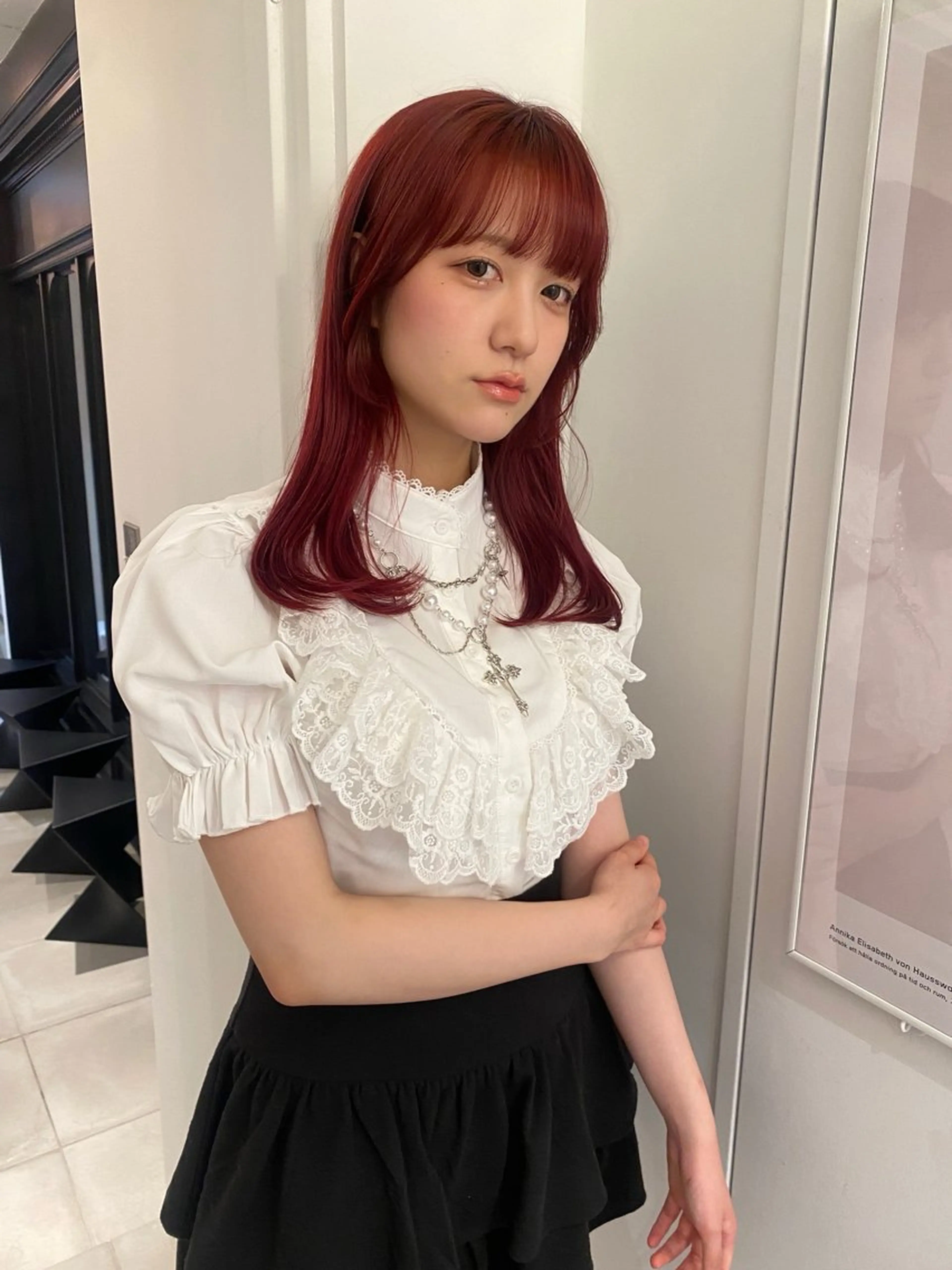 セミロング カラー カット riria/ボブ /透明感カラー🎀のヘアスタイル