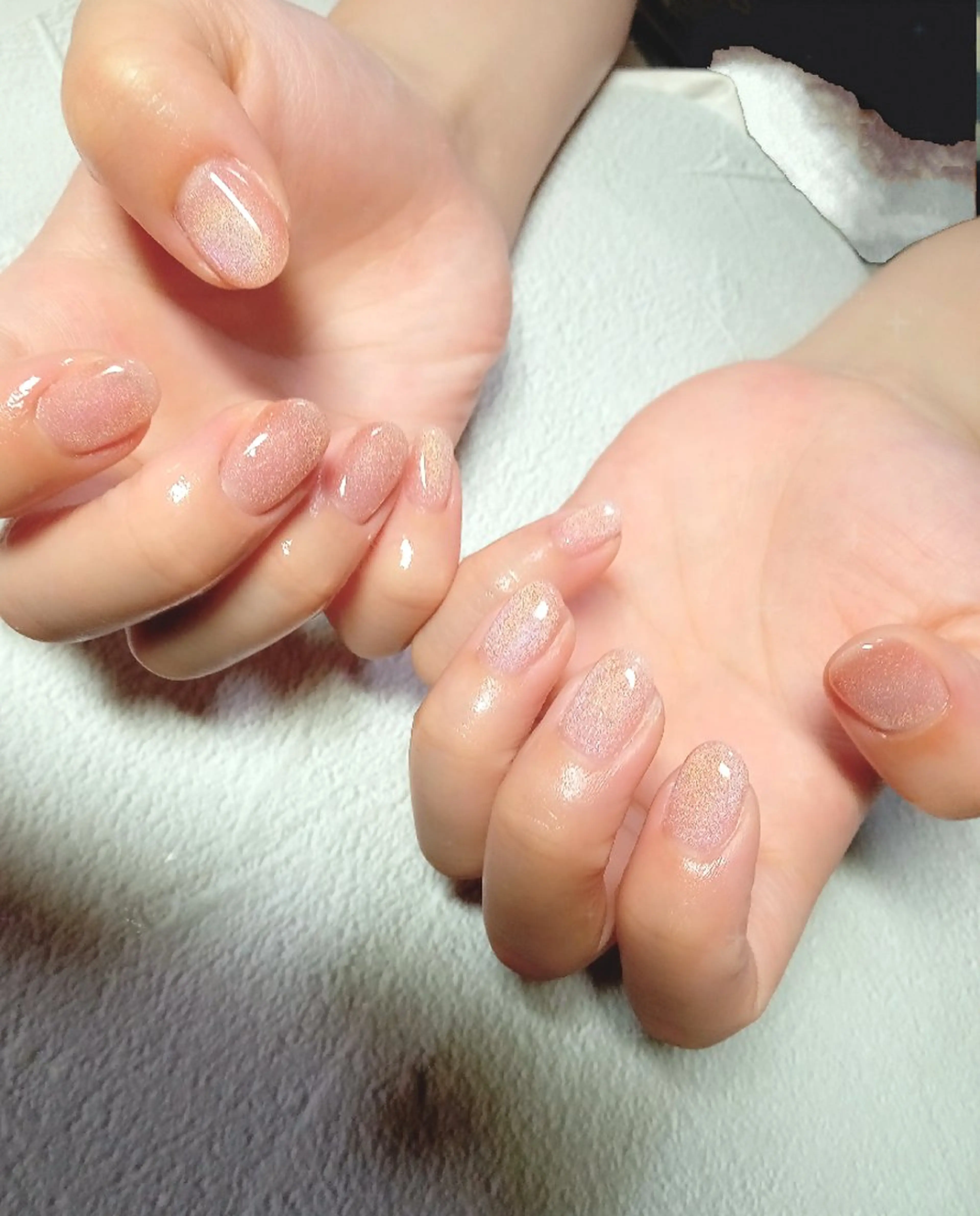 ネイル ハート キラキラネイル マグネットネイル ビー玉ネイル オフィスネイル ハンドネイル flure de neige yukiのネイルデザイン