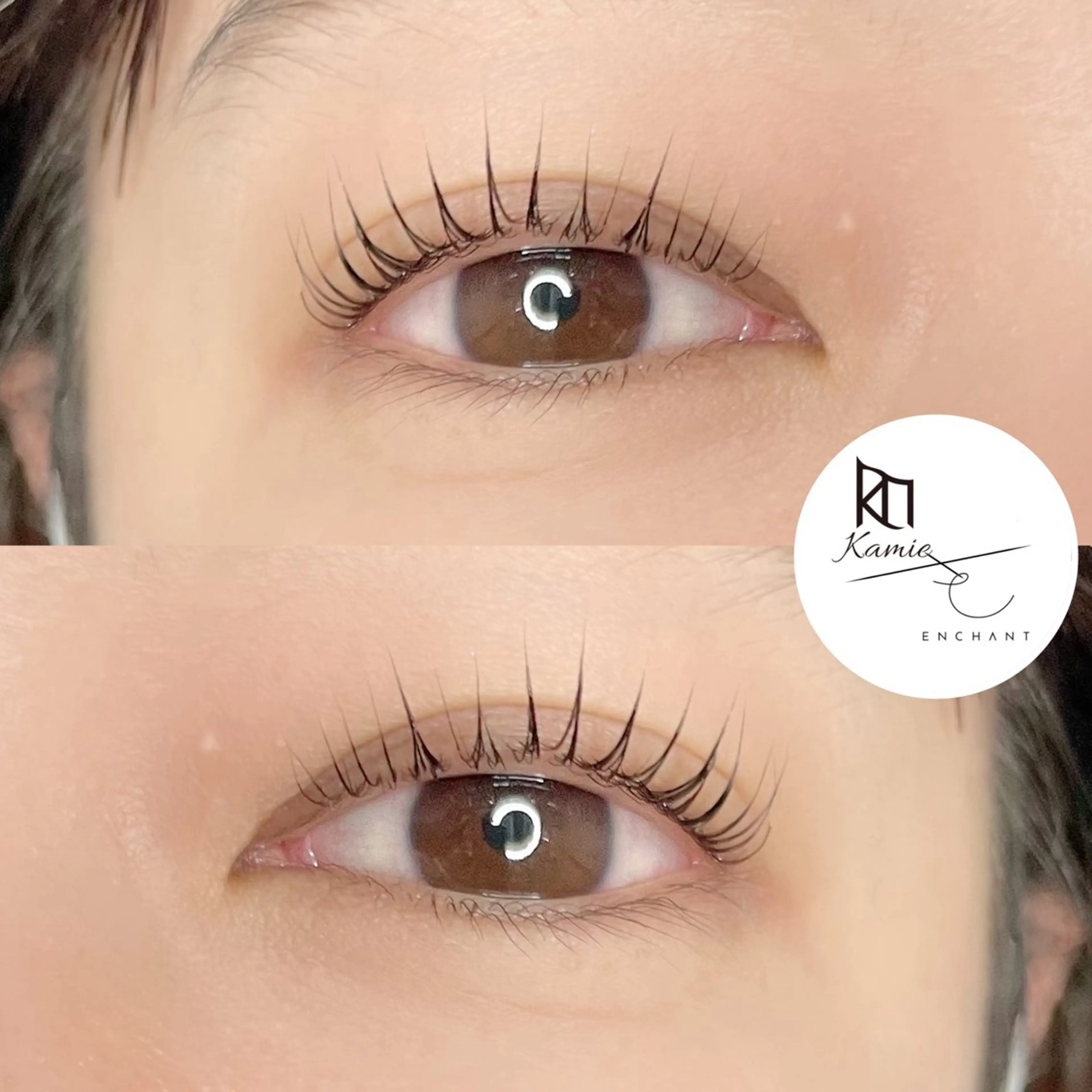 マツエク・マツパ Lカール 一重×まつ毛パーマ Kamie uni 原田のマツエク・マツパデザイン