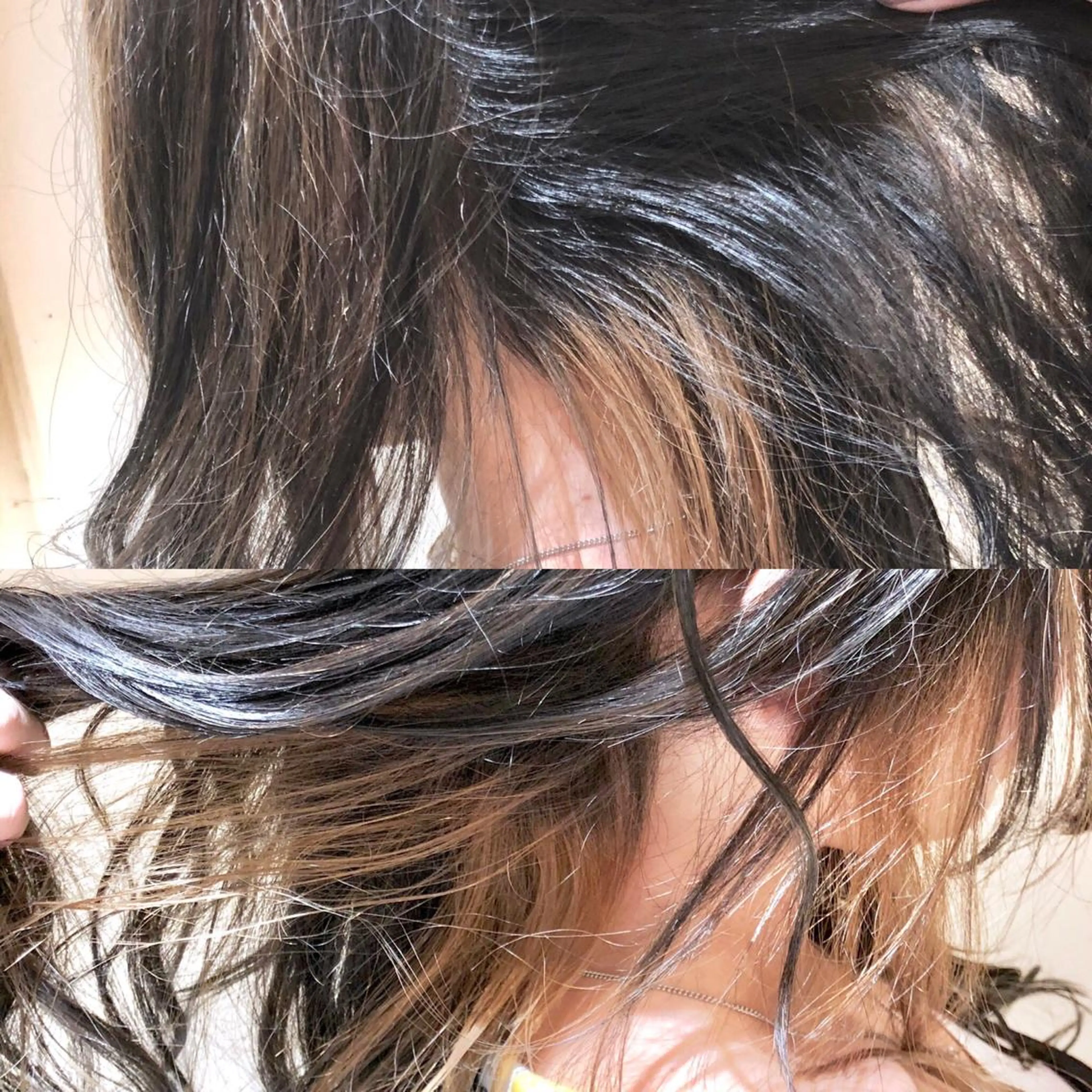 セミロング カラー パーマ ヘアアレンジ セミロングパーマ アッシュ アッシュグレー アッシュグレージュ バレイヤージュ 【ツヤ髪美容師】 ツダケイスケのヘアスタイル