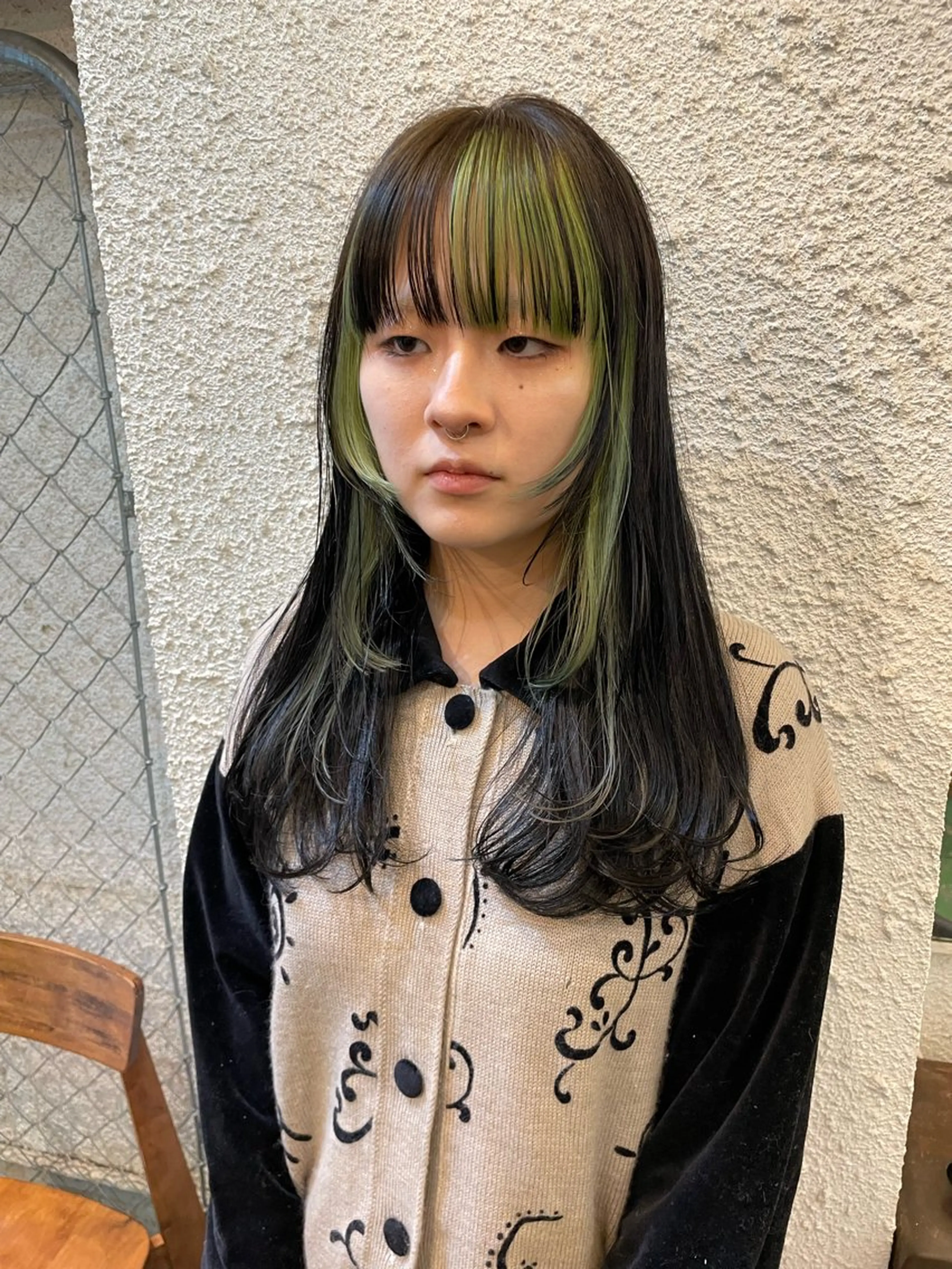 セミロング ハイトーンを育てる ブリーチカラー/牧原のヘアスタイル