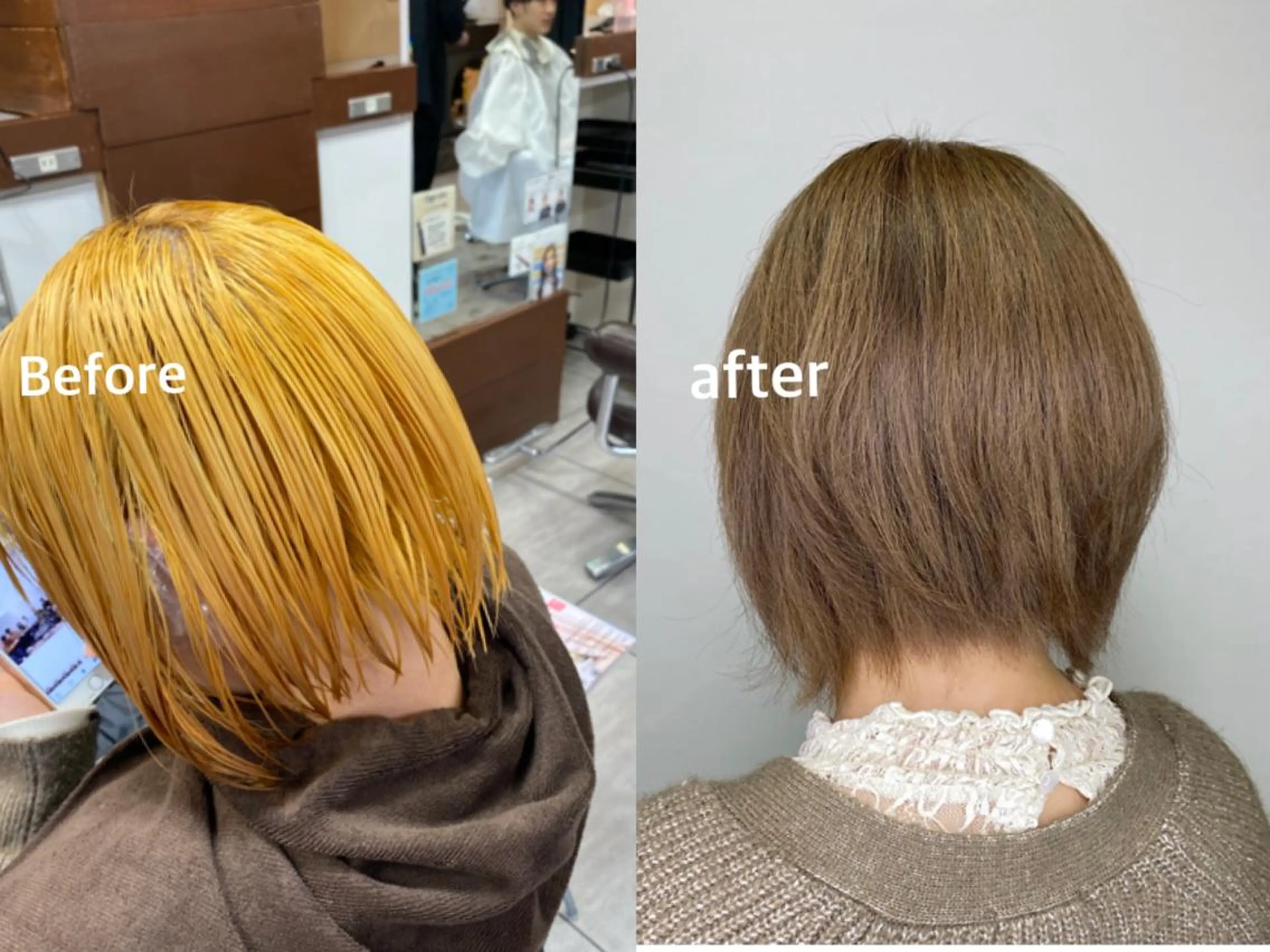 ショート カラー ヘアアレンジ ヘアカラー トリートメント 川上 麻梨阿のヘアスタイル